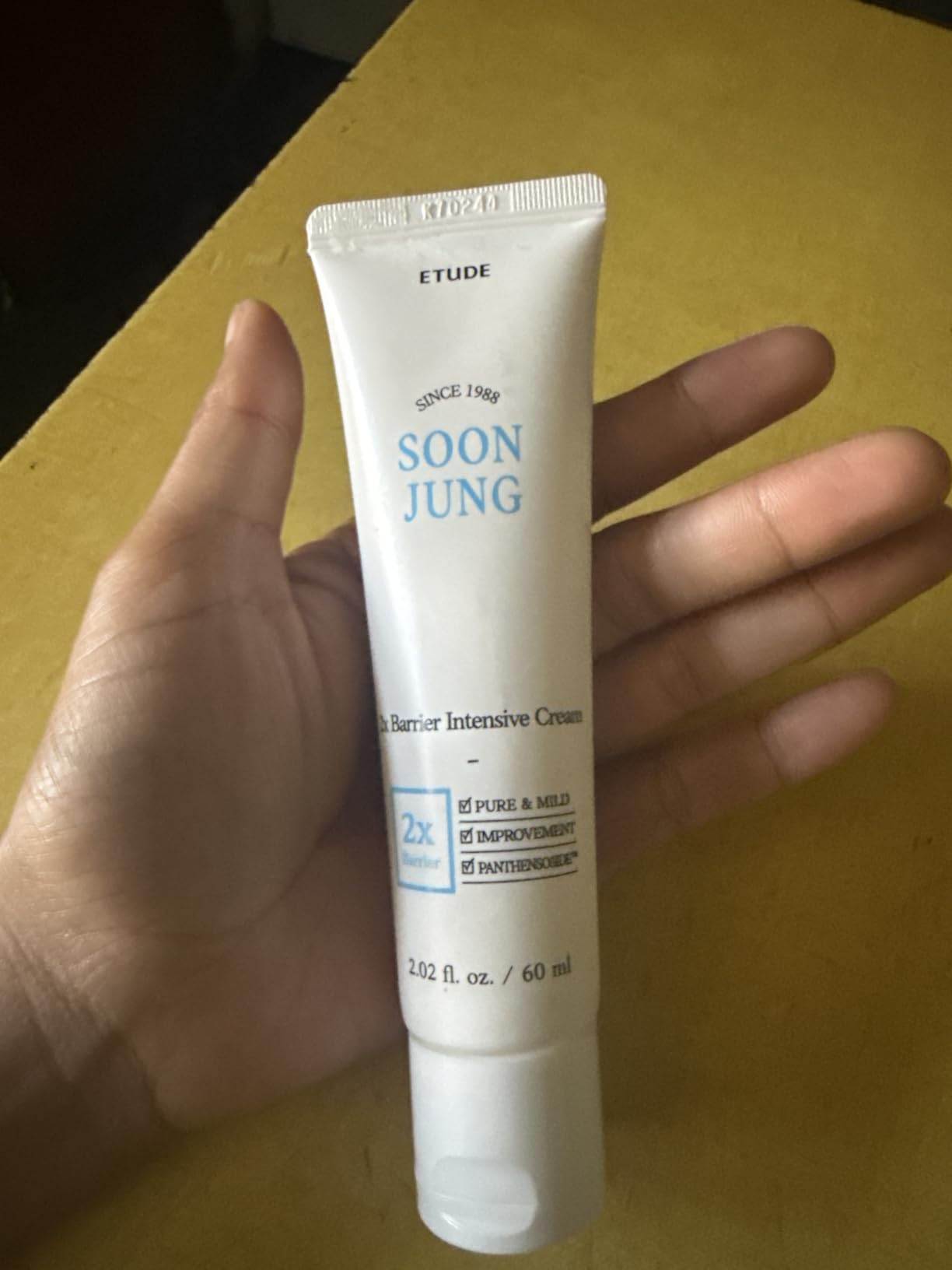 ETUDE SoonJung 2x Intensive Cream Duo Set for Barrier Repair | Madecassoside & Panthenol for Soothing, Face Moisturizer for Sensitive Skin, pH Balanced, Hypoallergenic customer photo 2