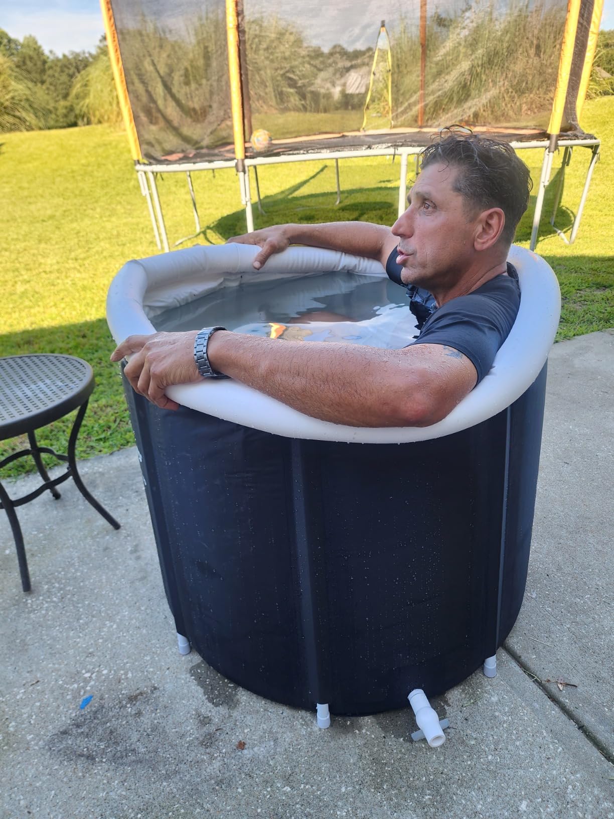 Lifepro Portable Ice Bath Tub with Lid and Storage Bag - Lightweight, Durable Cold Plunge Tub for Home Therapy Sessions - Home & Travel Ice Bath Tub for Adults and Athletes customer photo 2