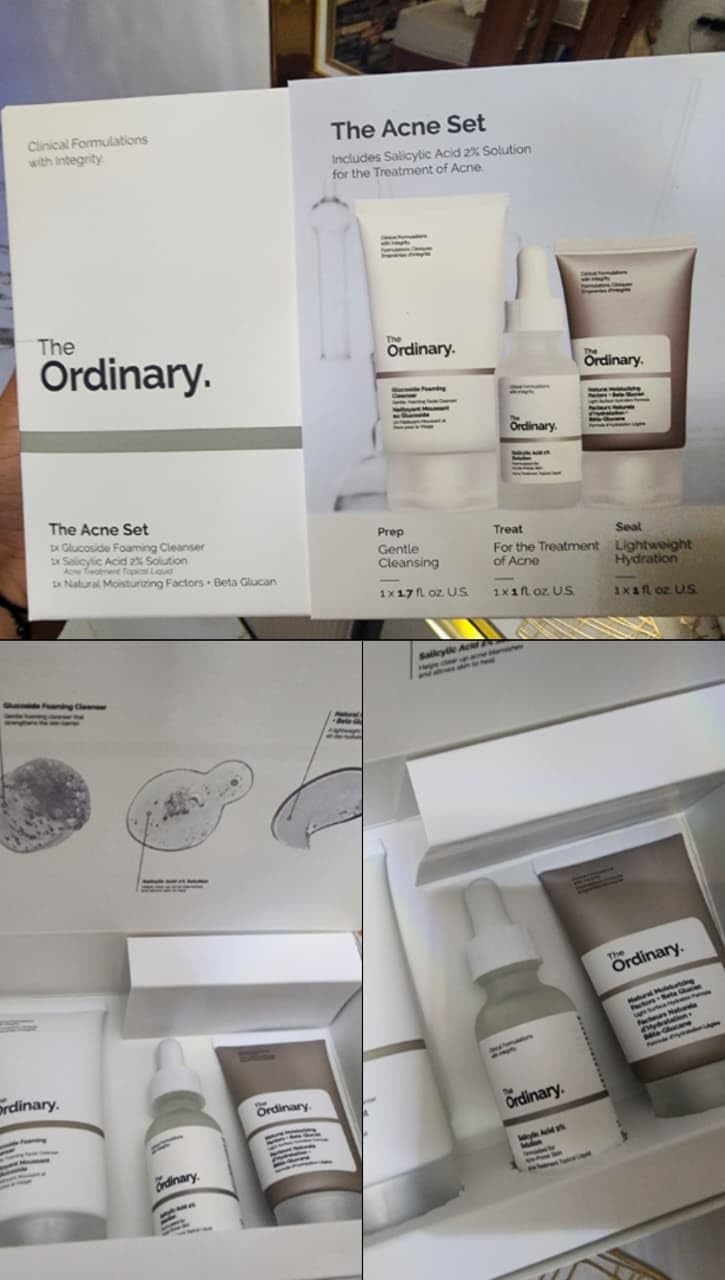 The Acne Set, 3-Step Skin Regimen with Glucoside Foaming Cleanser, Salicylic Acid 2% Solution, and Natural Moisturizing customer photo 2