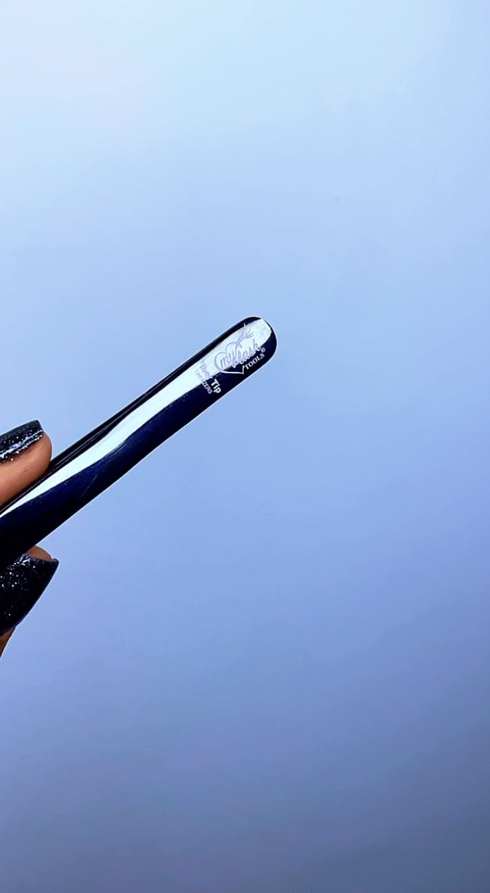 My Lash Tools Lash Tweezers For Eyelash Extension Precision Fiber Tip Lash Tweezers for Eyelash Extensions 90 Degree Mega Volume Boot tweezers (Black) customer photo 1