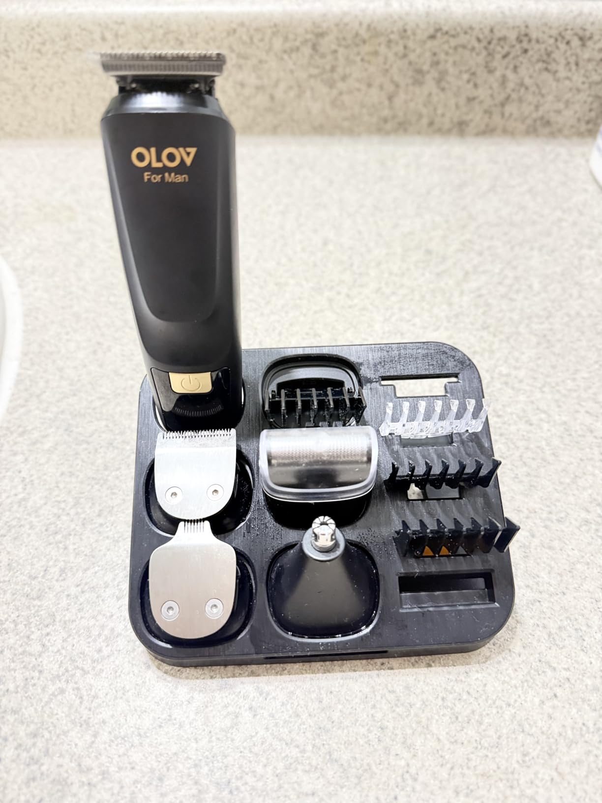 OLOV For Man Beard Trimmer, 21 Piece All-in-One Mens Grooming Kit and Hair Clipper, Nose, Ear, Body and Face, Electric Razor with USB Recharge Dock customer photo 1