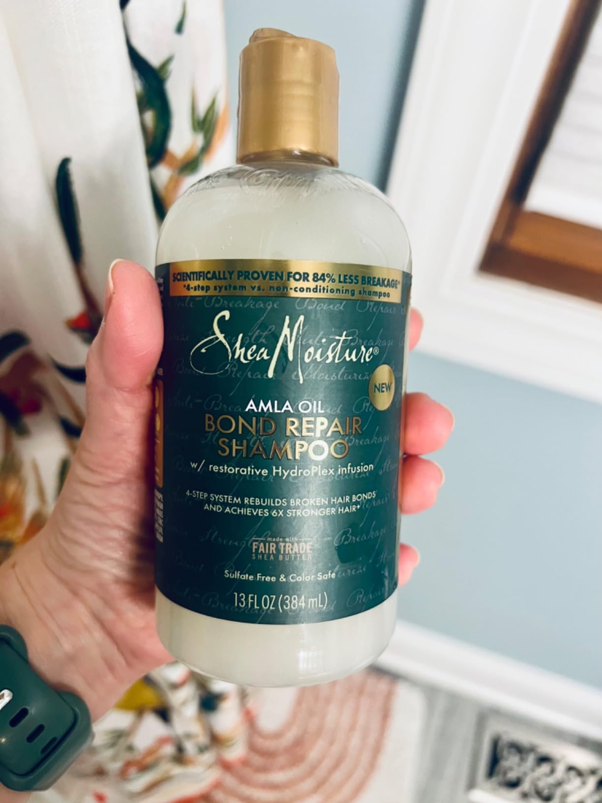 Shea Moisture Bond Repair Shampoo Amla Oil Deeply Cleanses And Removes Build Up To Repair Hair Bonds With Hydroplex Technology And Amla Oil With Restorative HydroPlex Infusion 13 Fl Oz customer photo 2