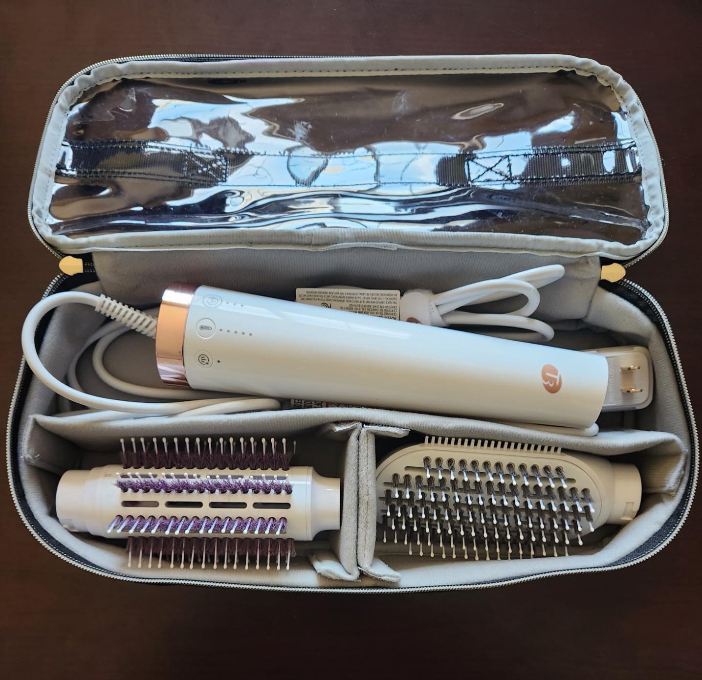 Large Hair Tools Travel Bag with Iron Mat - 2in1 Hair Tools Organizer for Hair Dryer Brush, Flat Irons, Straighteners, Curling Irons customer photo 1