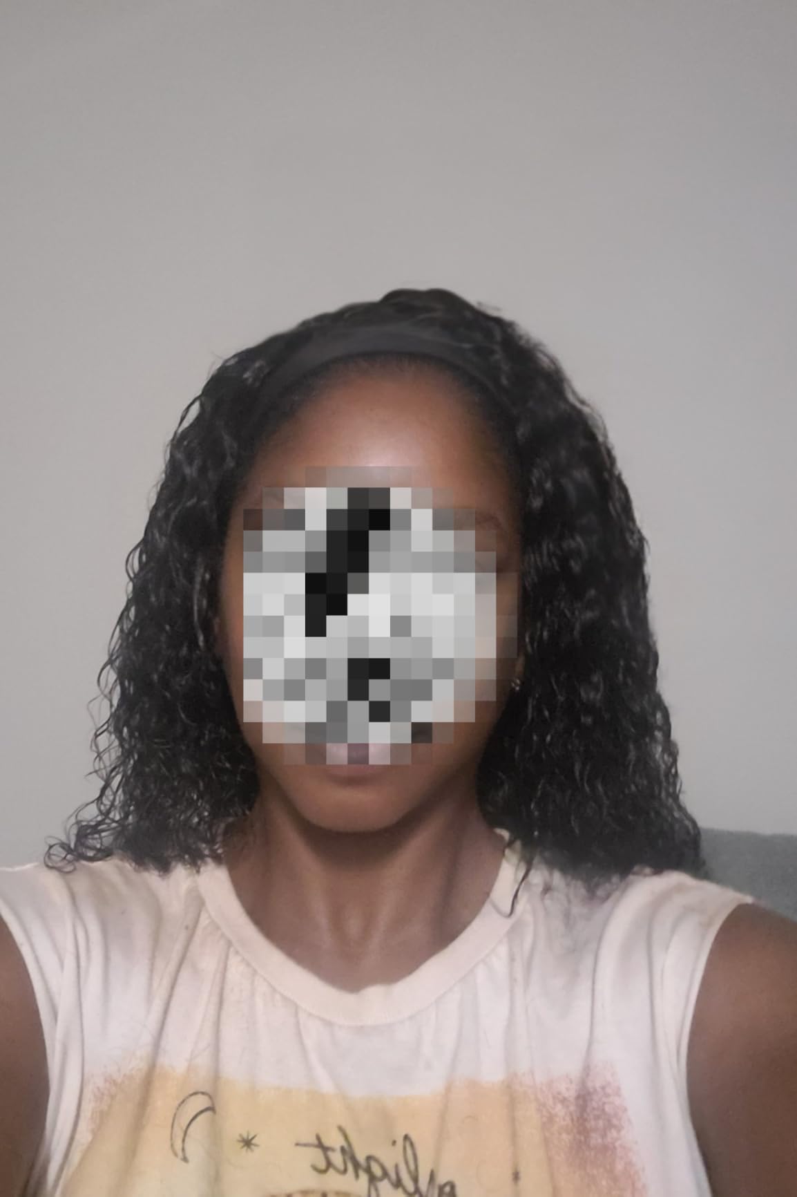 Headband Wig Human Hair Deep Wave 20 Inch Human Hair Headband Wig Glueless Curly Wigs None Lace Front Wigs for Black Women Natural Color customer photo 1