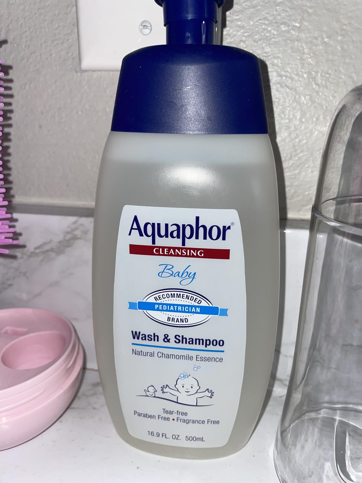 Aquaphor Baby Skin Care Essentials Gift Set with Baby Wash and Shampoo (16.9 Fl Oz) + Healing Ointment for Chapped Skin and Drool Rash (7Oz) + Diaper Rash Cream (3.5Oz), Hypoallergenic customer photo 1