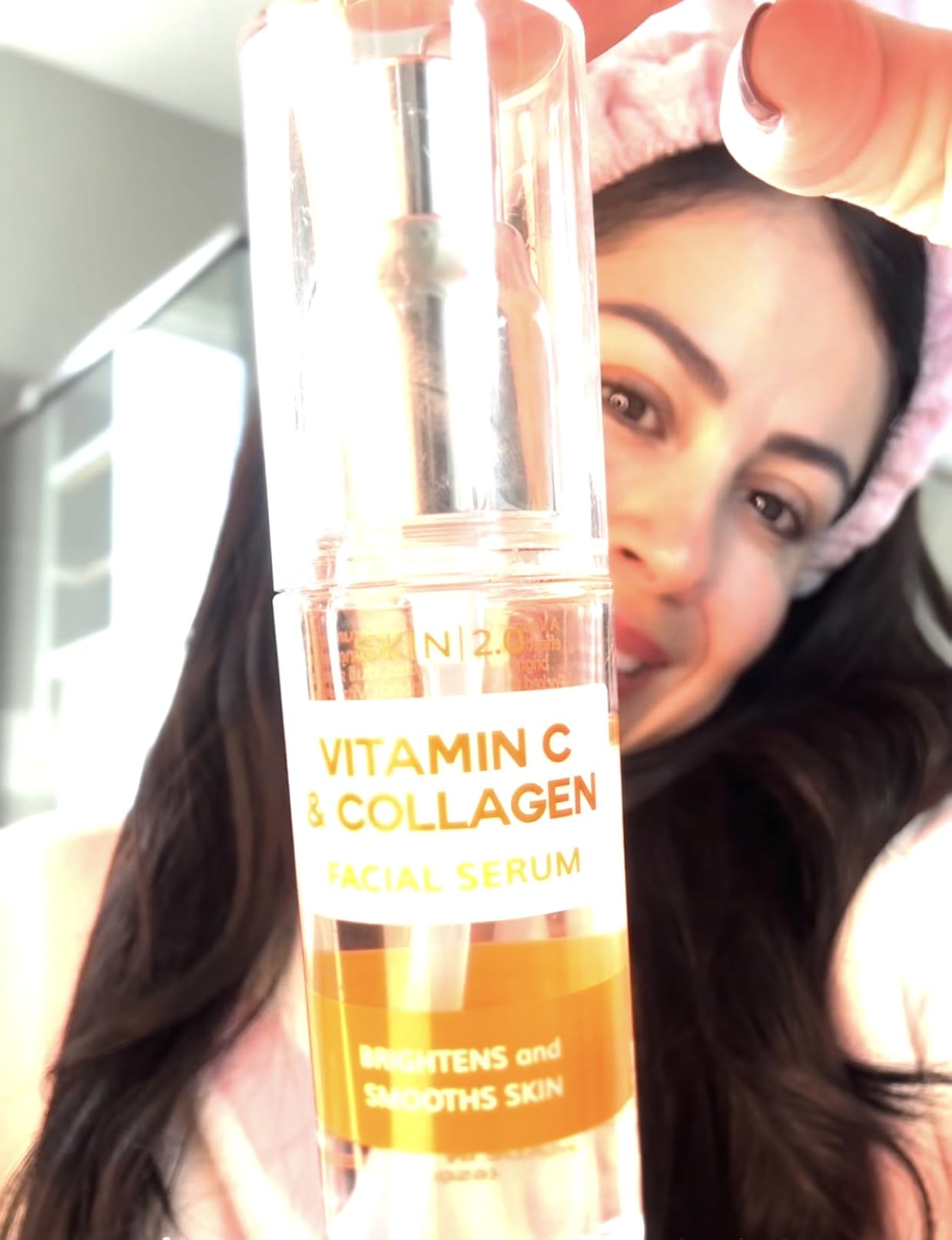 Skin 2.0 Vitamin C & Collagen Serum & Day Cream Set - Anti-Aging, Dark Spot Remover & Brightening - Dermatologist Tested Korean Skincare customer photo 1