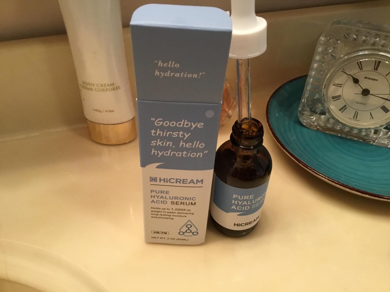 Hicream Hyaluronic Acid Serum for Face, Brightening Serum - Even Skin Tone & 100% Pure Anti Aging Hydrating Moisturizer, 2 Oz customer photo 1