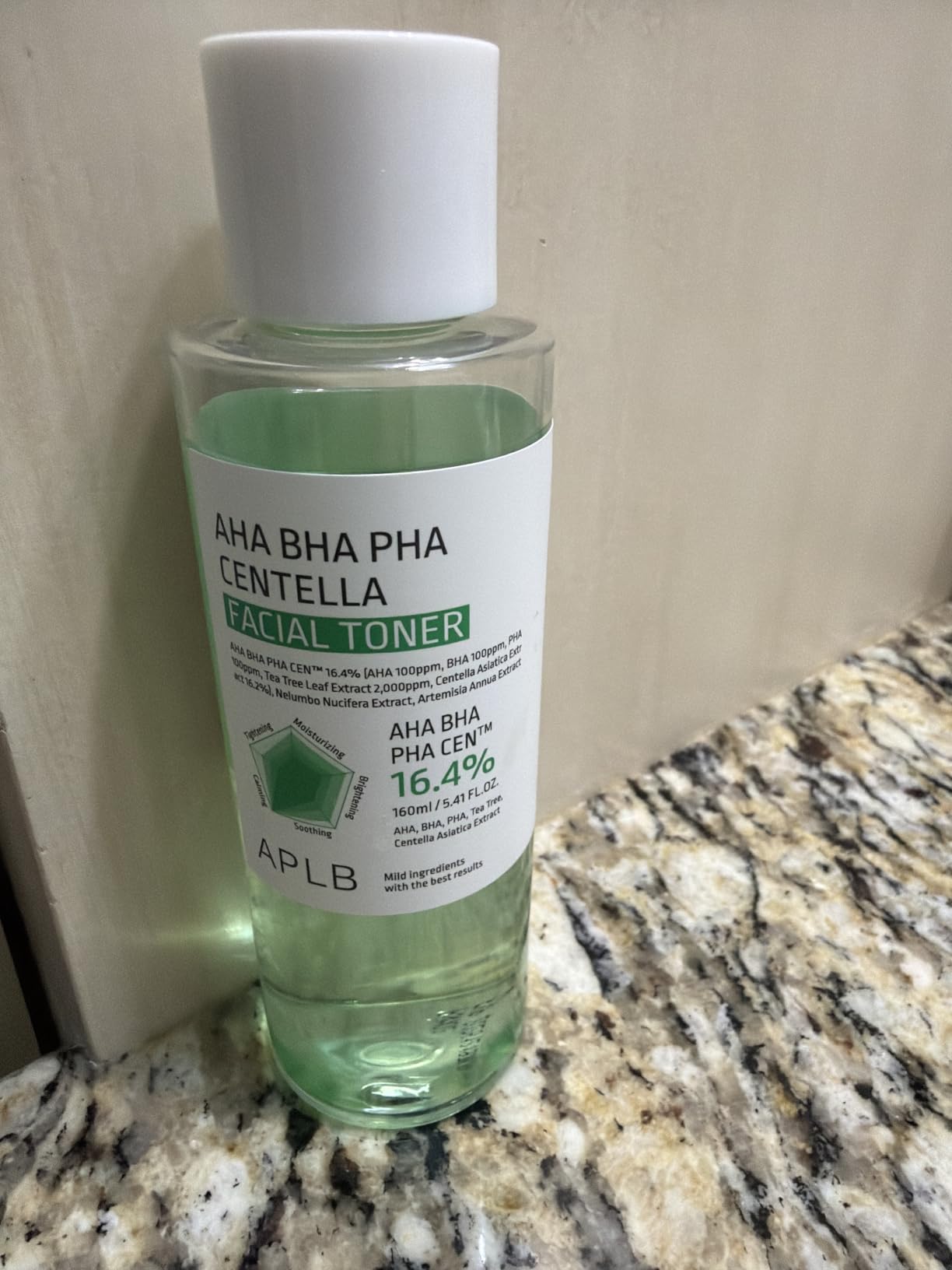 APLB AHA BHA PHA Centella Facial Toner | AHA BHA PHA CEN 16.4% 5.41 FL.OZ/Korean Skincare, Exfoliant, Replenishing Moisture, Revitalize for Gentle and Improve Skin Texture customer photo 1