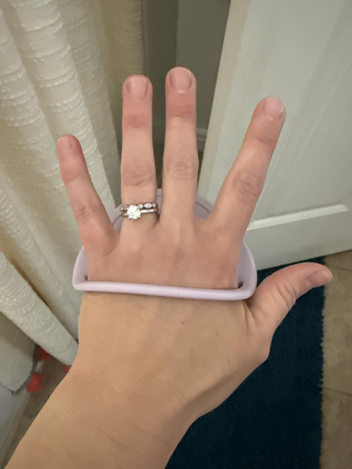 haakaa Silicone Shampoo Brush - Cradle Cap Brush Comb - Baby Hair Scrubber - Newborn Essentials Must Haves - 1pk-Lavender customer photo 2