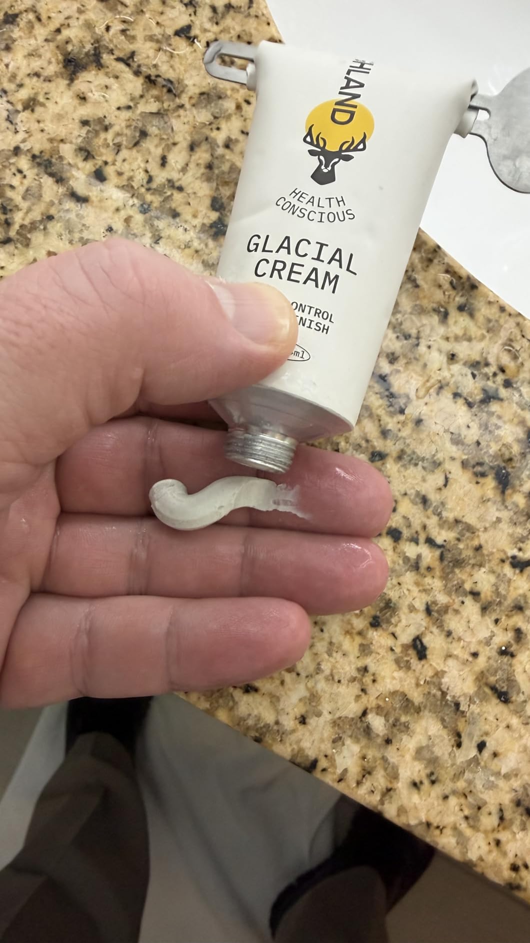 Highland Glacial Cream - Hair Styling Cream- Smooths, Hydrates, De-Frizzes, Texturizes & Defines - Low Hold Matte Finish for All Hair Types - Natural Ingredients - 2.5 oz customer photo 1