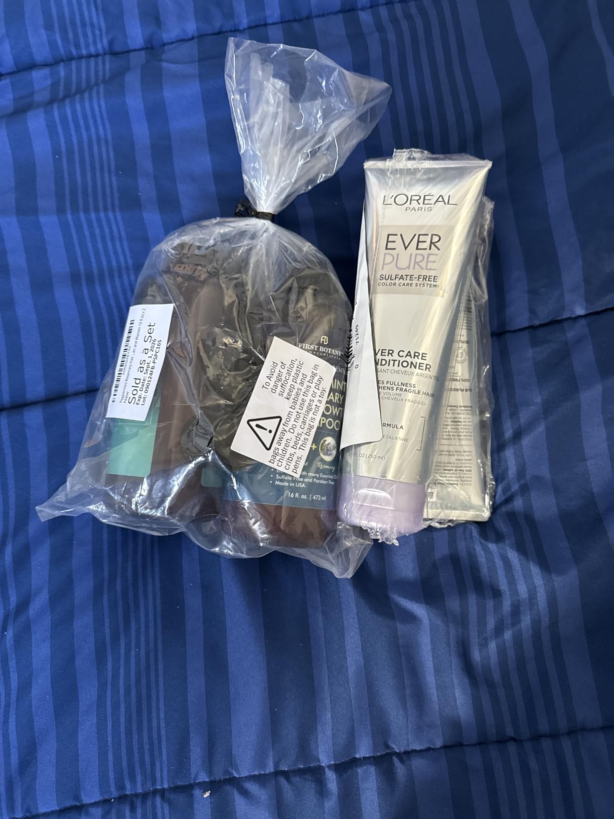 L'Oreal Paris EverPure Silver Care Sulfate Free Shampoo and Conditioner Set, Nourishing Vegan Formula with Peptides for Brightening Gray Hair, 1 Kit customer photo 2