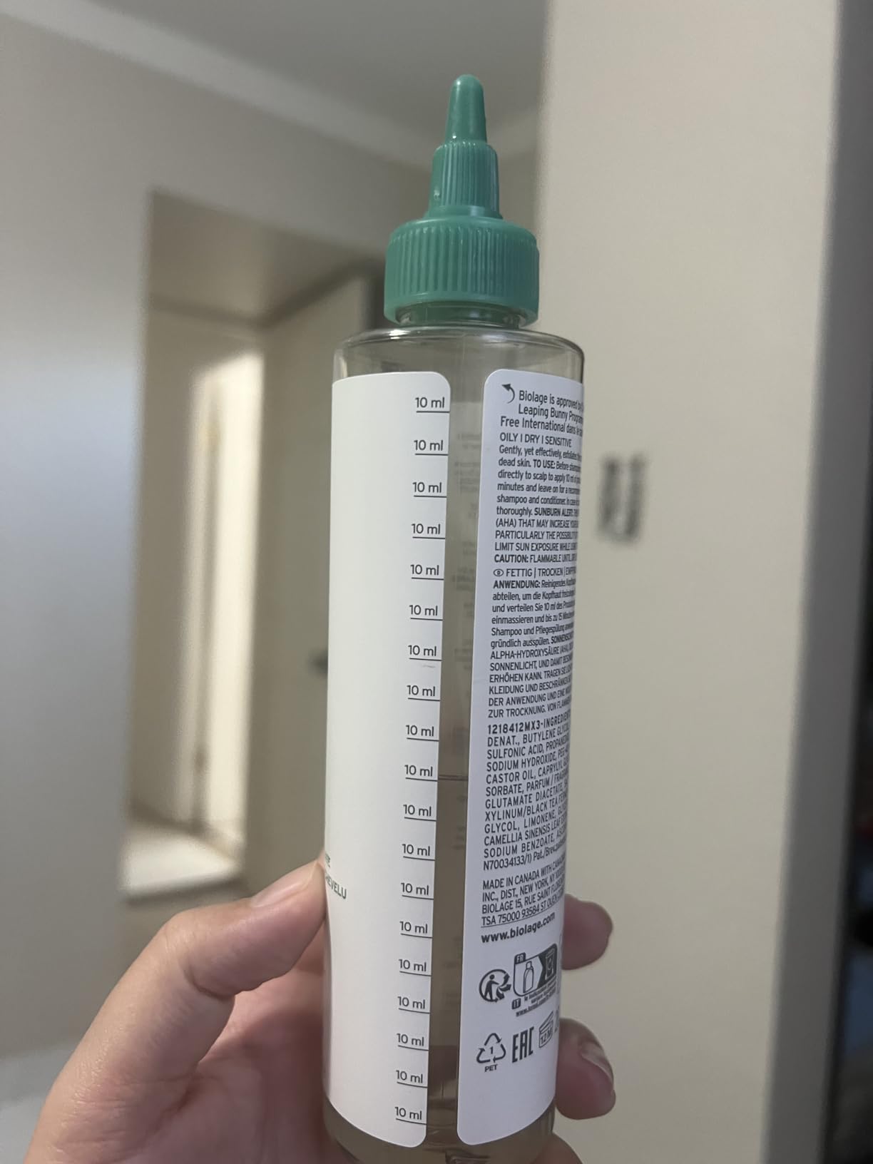 Biolage Scalp Sync Purifying Concentrate - For All Scalp Types, 6.8 Fl Oz | Fermented tea blend, glycolic acid, exfoliating, clarifying, removes buildup, refreshing customer photo 1