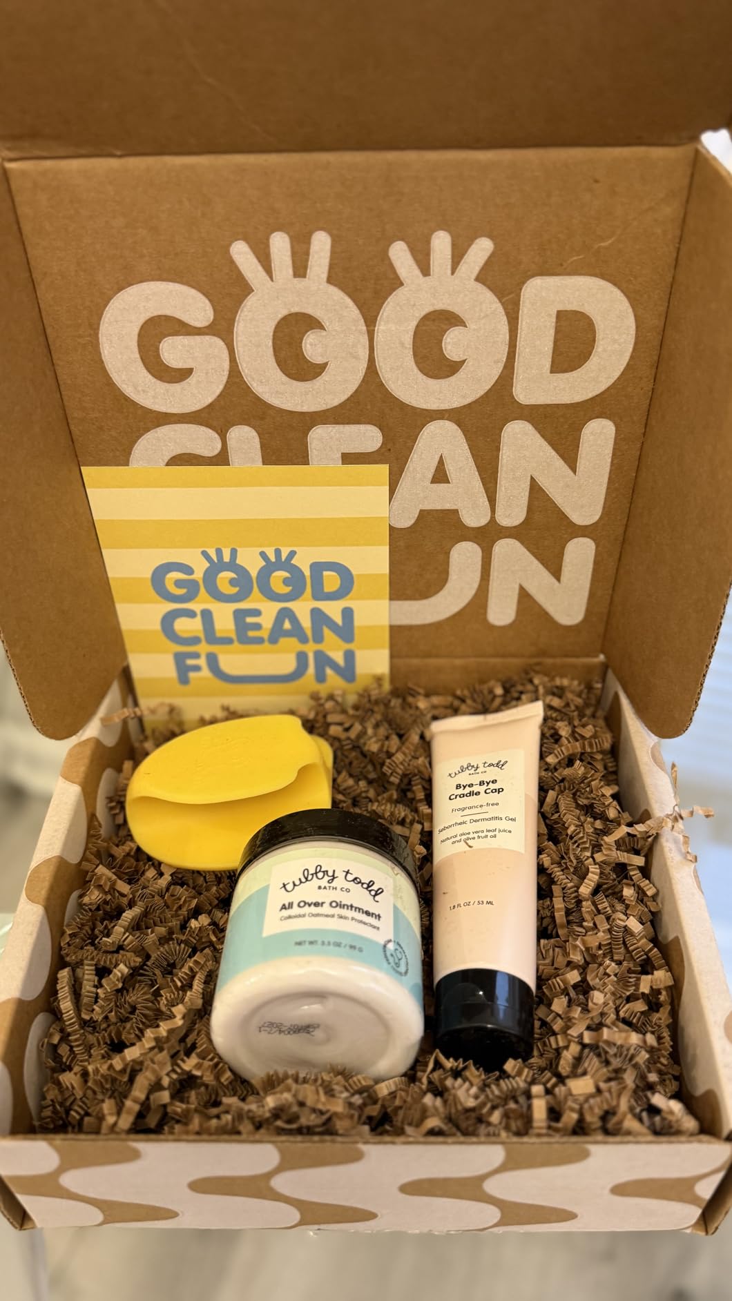 Tubby Todd Baby Bath and Skincare Kit, The Baby Bundle Gift Set | Shampoo and Body Wash, 8.5 oz Everyday Lotion, 3.5 oz All Over Ointment & 4 oz Diaper Paste Cream, Fragrance-Free customer photo 1