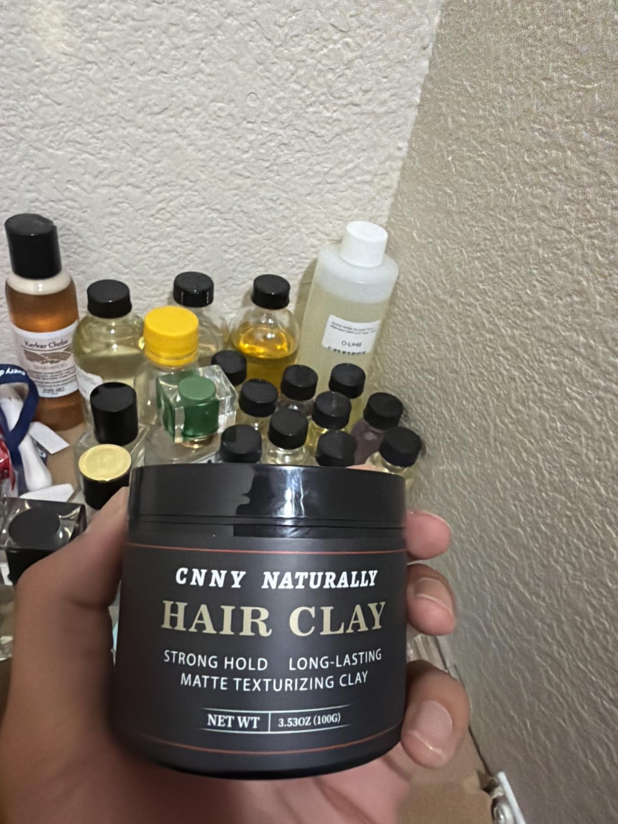CNNY Men's Hair Styling Clay 3.53 oz, Firm Hold, Matte Finish, Hair Clay with Natural Ingredients customer photo 1
