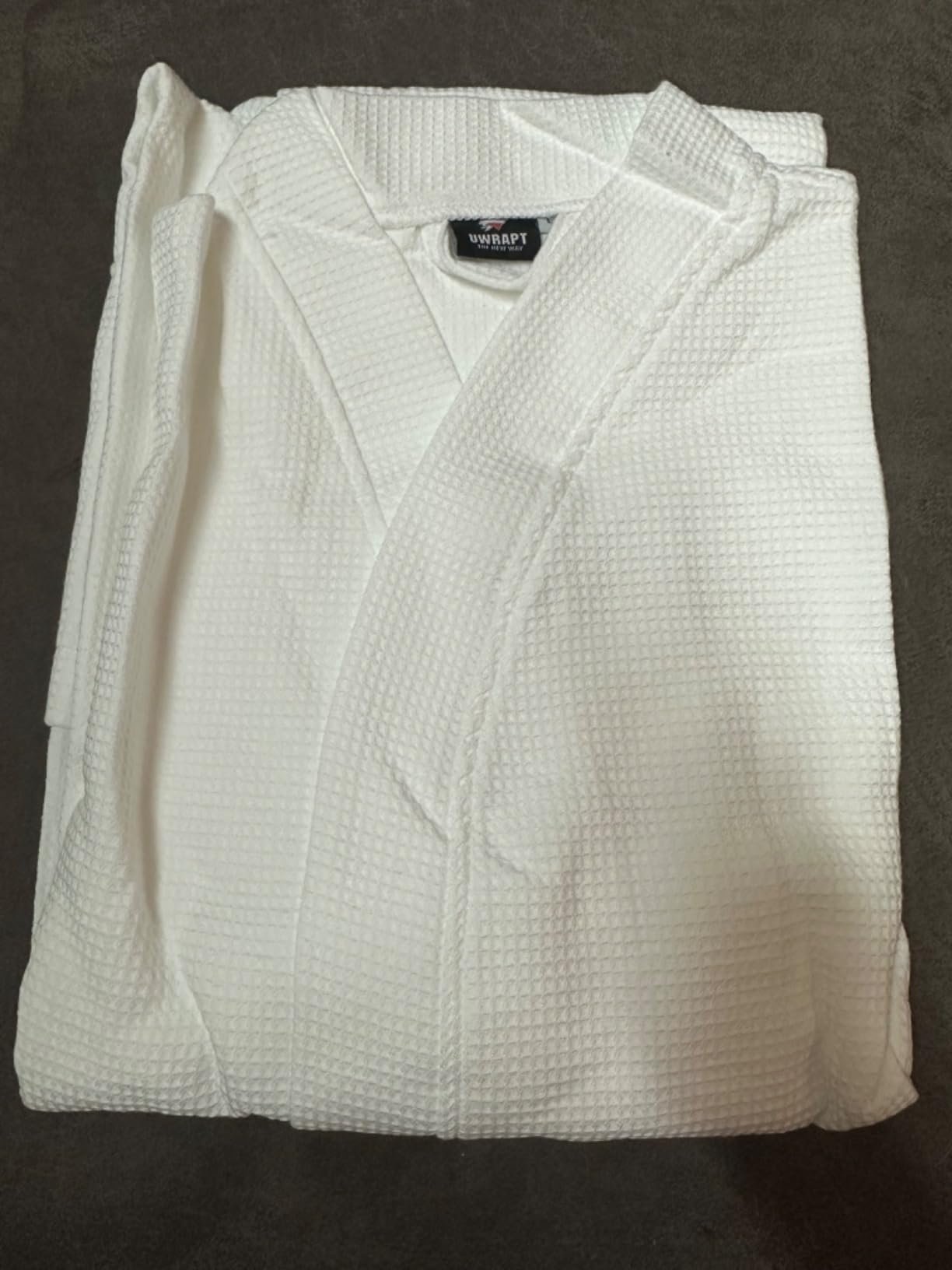 UWRAPT Sleeveless Robe for Women - White Waffle Lightweight Sleeveless Bathrobe for Post-Shower, Spa, Hot Weather (XS-XL) customer photo 1