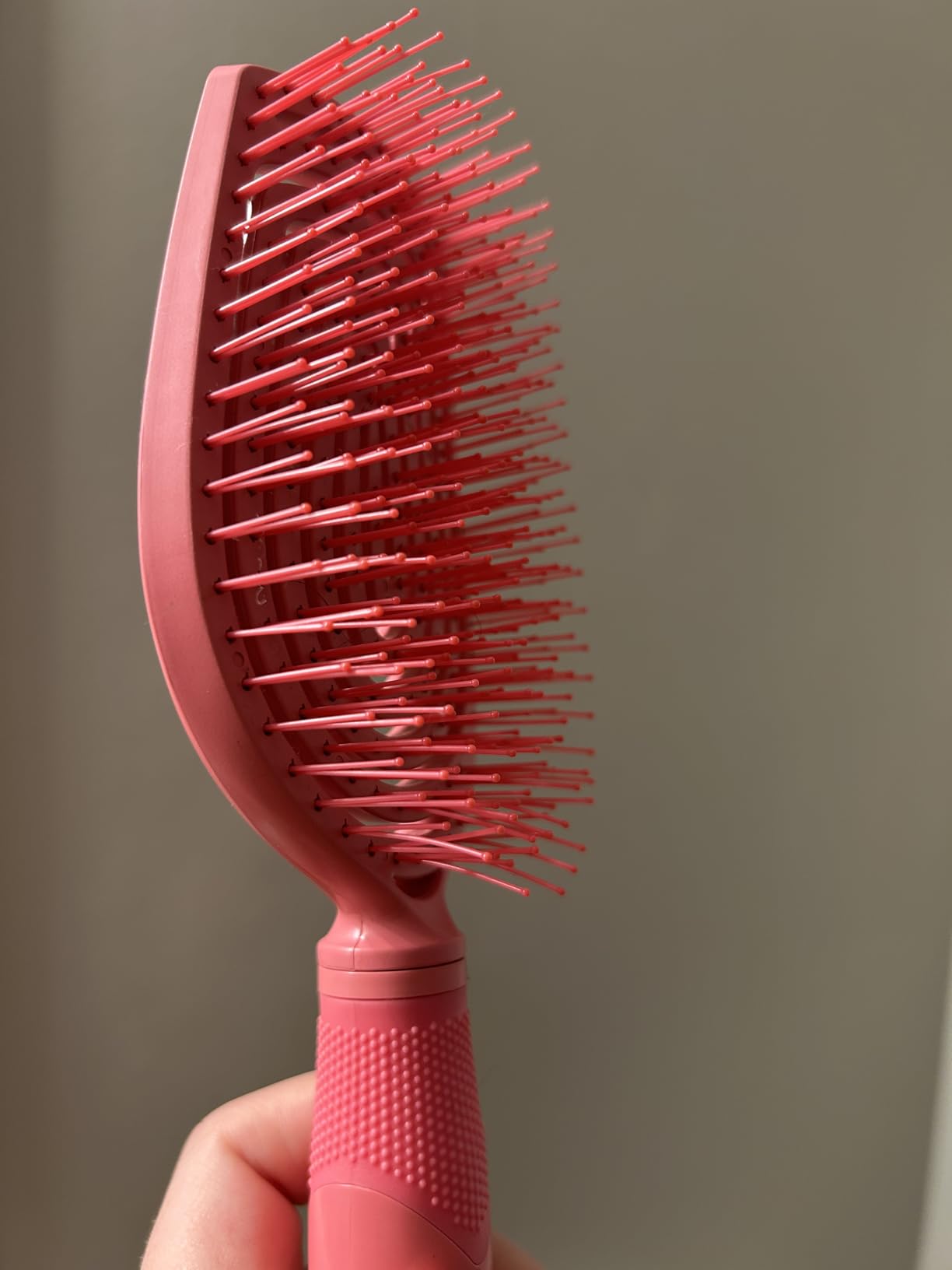 Conair Scalp Care Detangling hairbrush - Curly Hair Brush - Scalp Massager - hairbrushes for women & men - detangler for all lengths - can use wet or dry - Slim customer photo 2