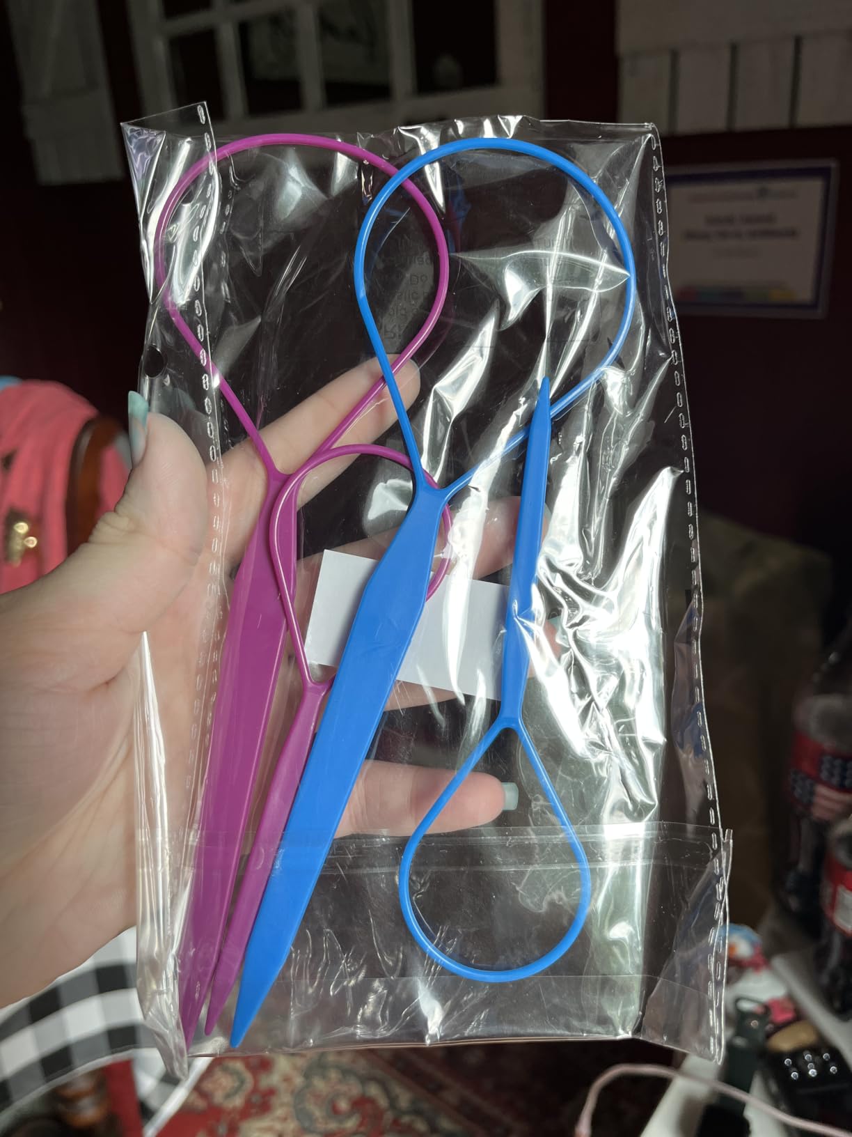 Teenitor 4pcs Pony Tail Hair Tools: 2 Pairs Pony Styling Loop, Pull Through & French Braiding Accessories for Women & Girls customer photo 1