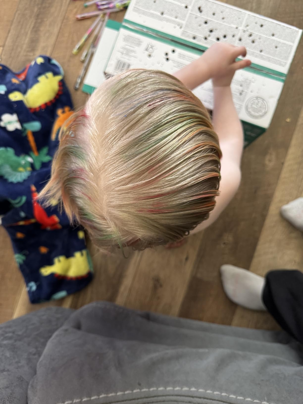 Blue Squid Hair Chalk for Girls Pens - 10 Vibrant Temporary Hair Color for Kids - Ideal Christmas, Birthday Gifts for Girls & Teens - Kid Safe, Washable Hair Dye for Ages 6 7 8 9 10 11 12 customer photo 1