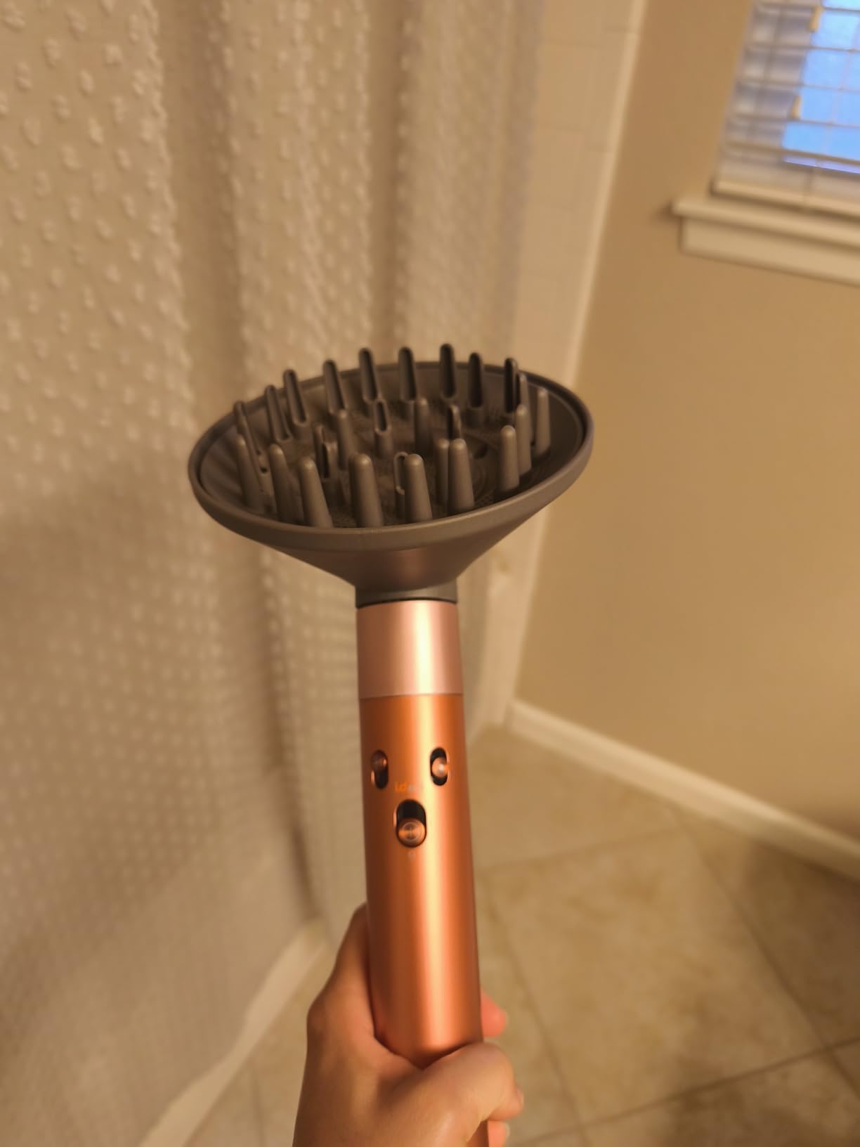 Large Diffuser Attachment Compatible with Dyson Airwrap HS01 HS05 HS08, Upgraded Hair Diffuser Nozzle to Dryer Faster and Define Curls Hair, Grey customer photo 1
