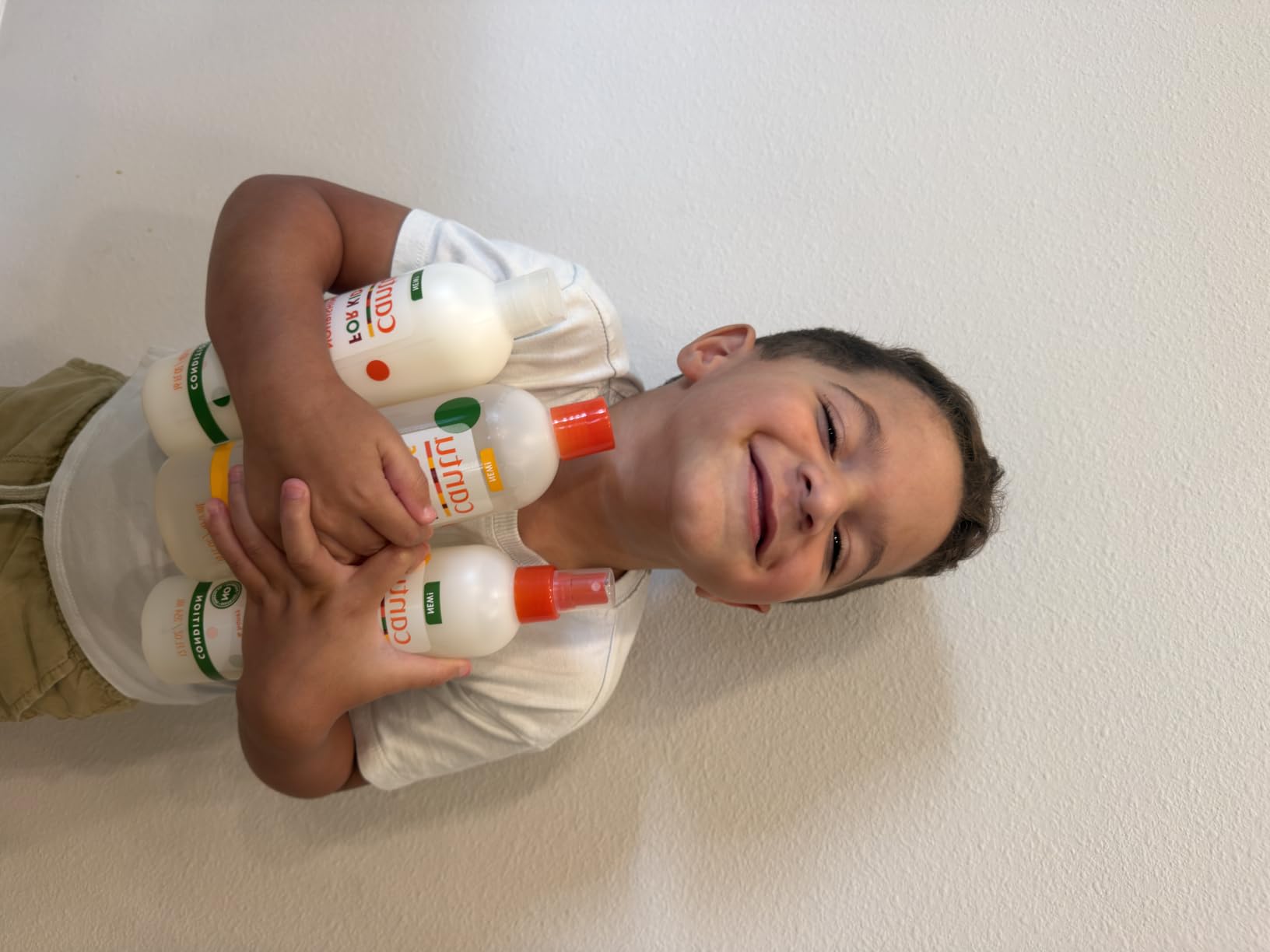 Cantu Care for Kids Haircare Regimen Set with Large Size Shampoo + Conditioner + Detangler + Leave-In Conditioner (Pack of 4) customer photo 2