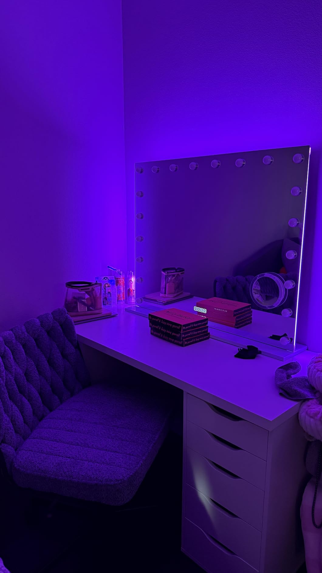 VANITII Large Vanity Mirror with RGB Lights 40