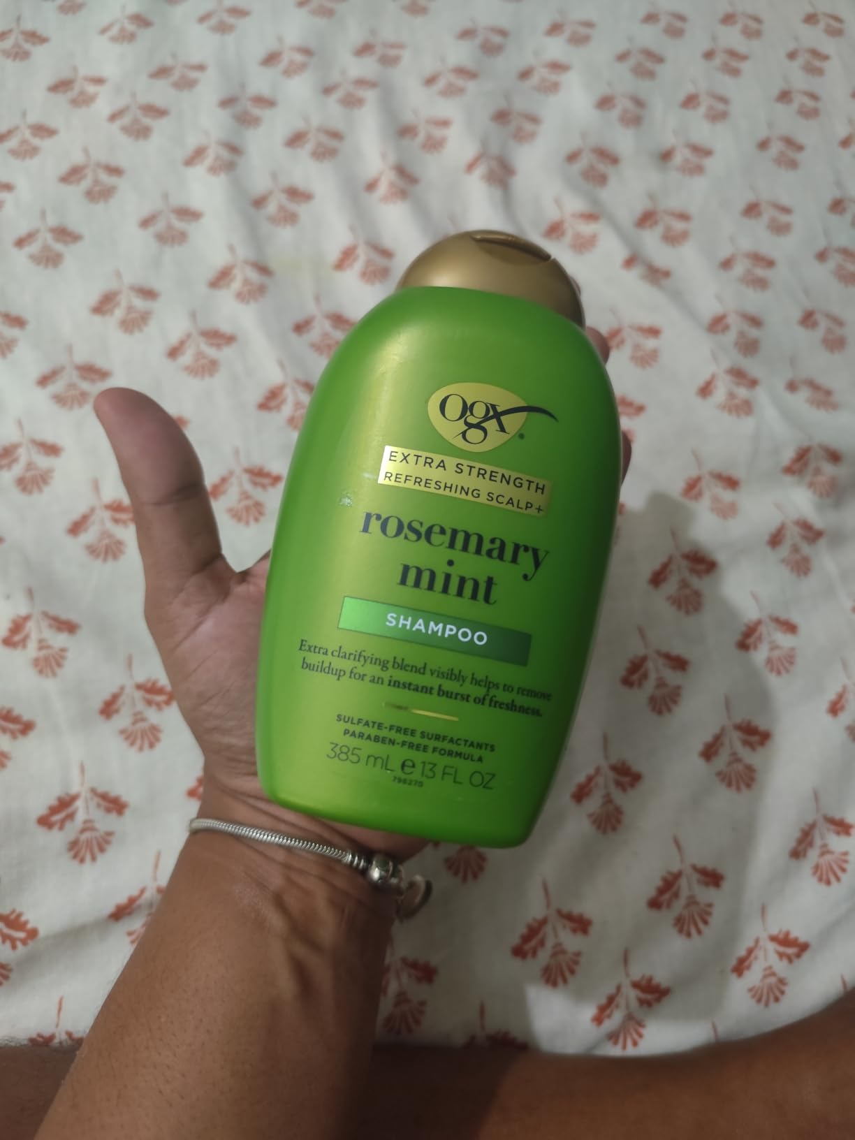 OGX Extra Strength Refreshing Scalp + Rosemary Mint Shampoo, Clarifying Shampoo for Oily Hair Visibly Helps Remove Oil & Residue to Clear Away Buildup, Sulfate-Free Surfactants, 13 fl. oz customer photo 1