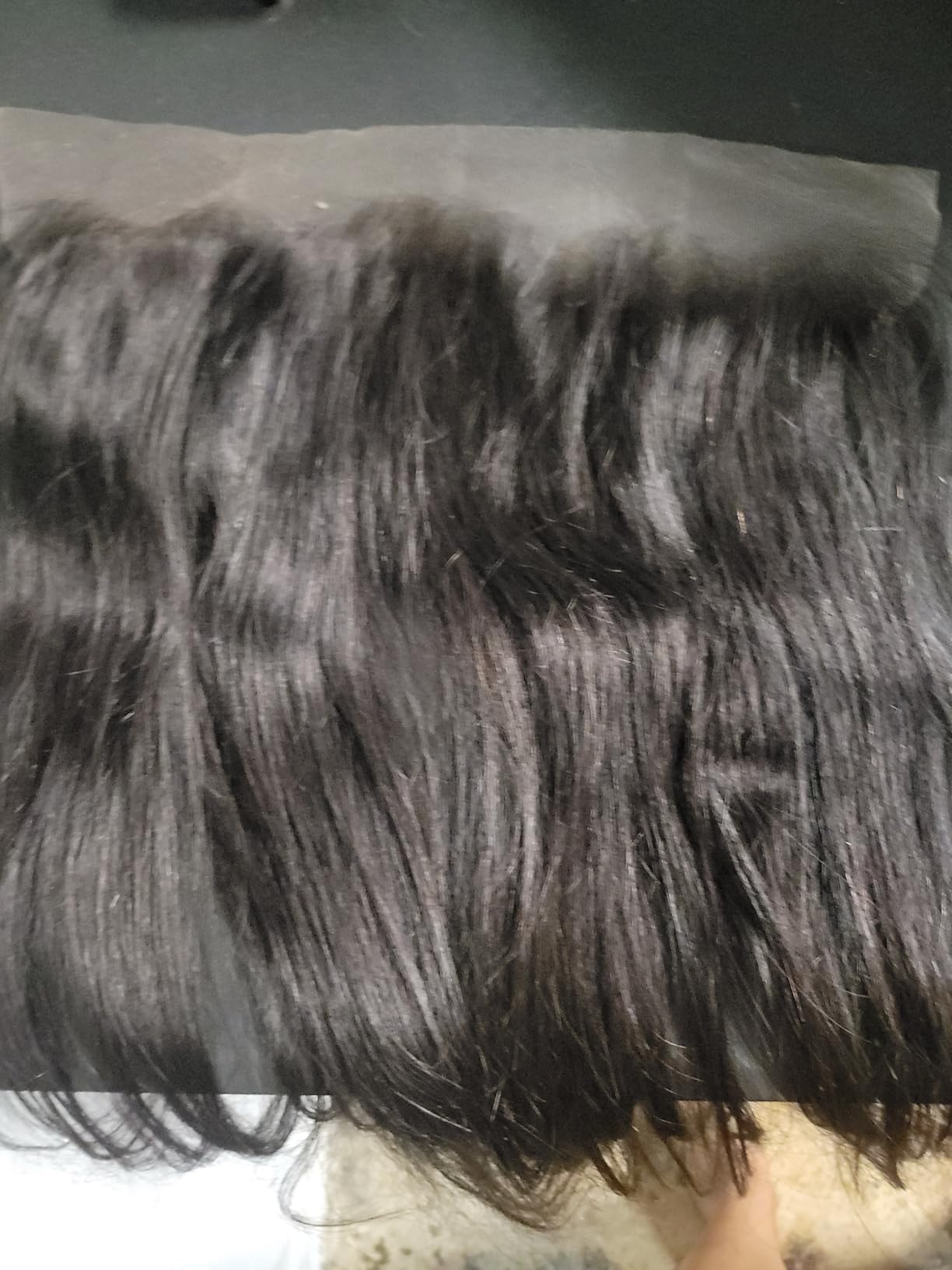 MOCA HAIR 13x4 HD Lace Frontal Only Straight Virgin Human Hair 16 Inch | SKINLIKE 0.095mm Ultra-Thin Swiss Lace, Invisible Natural Hairline, Single Knots, Pre-Plucked, Baby Hair, Raw Virgin Hair customer photo 2