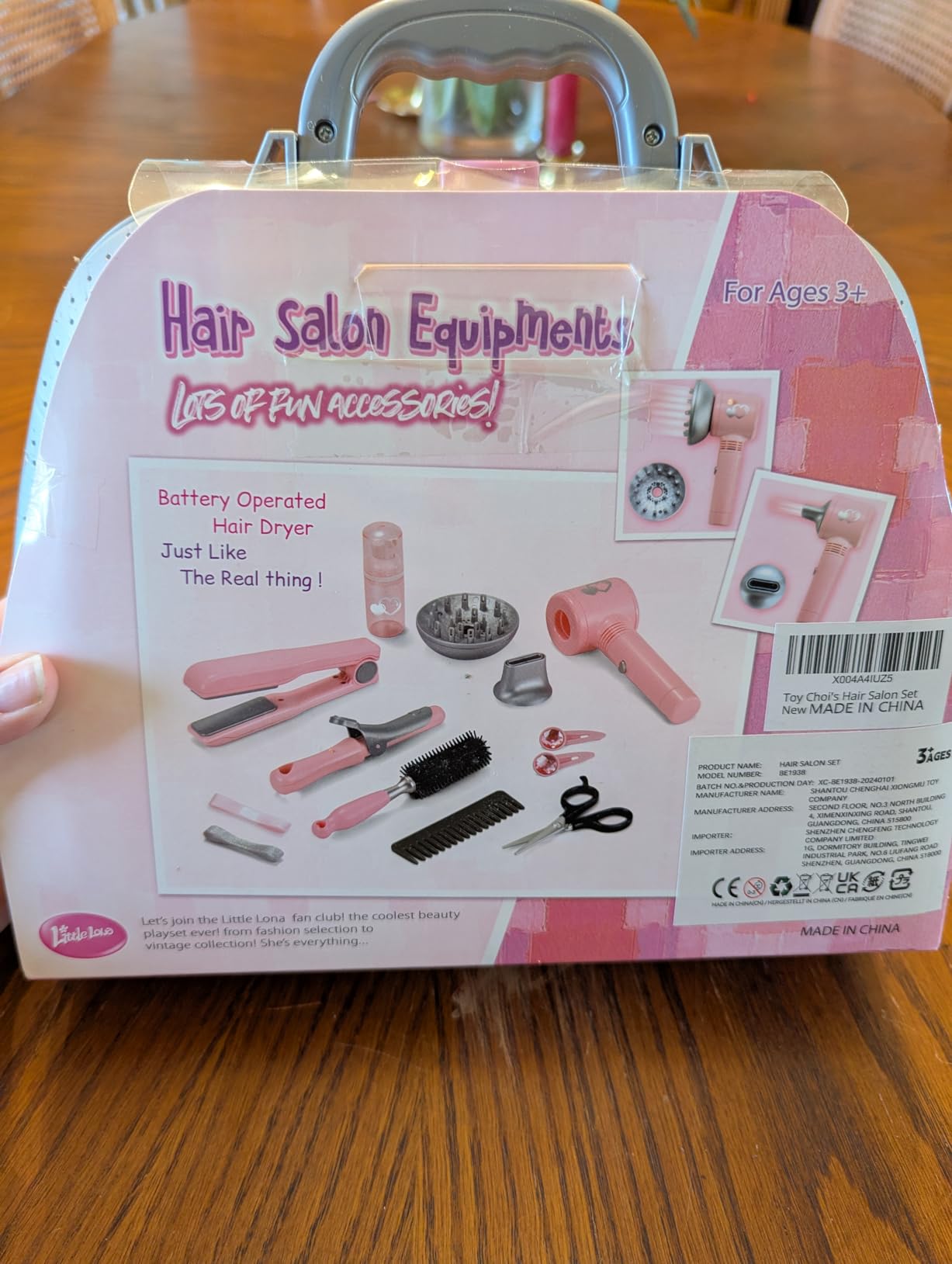 Toy Choi's Hair Salon Toys for Girls with Storage Case Gift Box | Pretend Hair Styling Playset with Hairdryer, Hair Straightener, Scissors & Combs, Beauty Salon Playset for Little Girls 3 4 5 6 customer photo 1