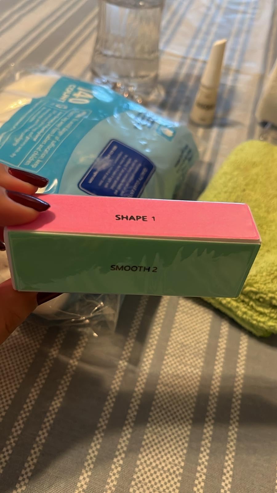 4 Way Nail Buffer Block (2 Pcs), Nail Shine Buffers Blocks Files for Natural and Acrylic Nails Smoother Buffing Block Polisher Fingernail File Buffer 120/240/600/3000 Grit for Buffing Shinning customer photo 1