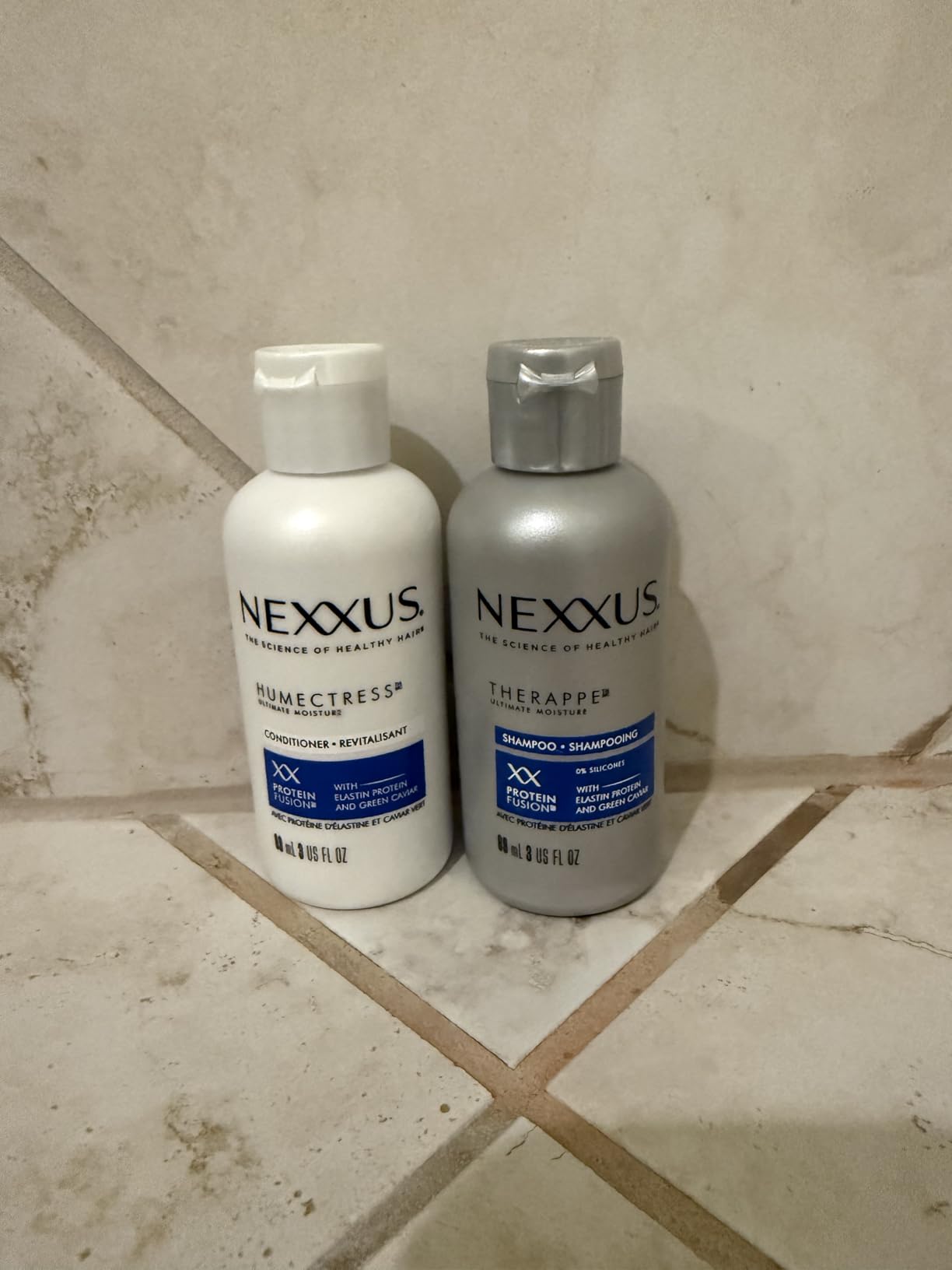 Nexxus Travel Shampoo and Conditioner, Therappe & Humectress, 3 Oz Ea | Ultimate Moisture Protein Treatment for Dry, Damaged Hair with Elastin Protein & Green Caviar customer photo 1