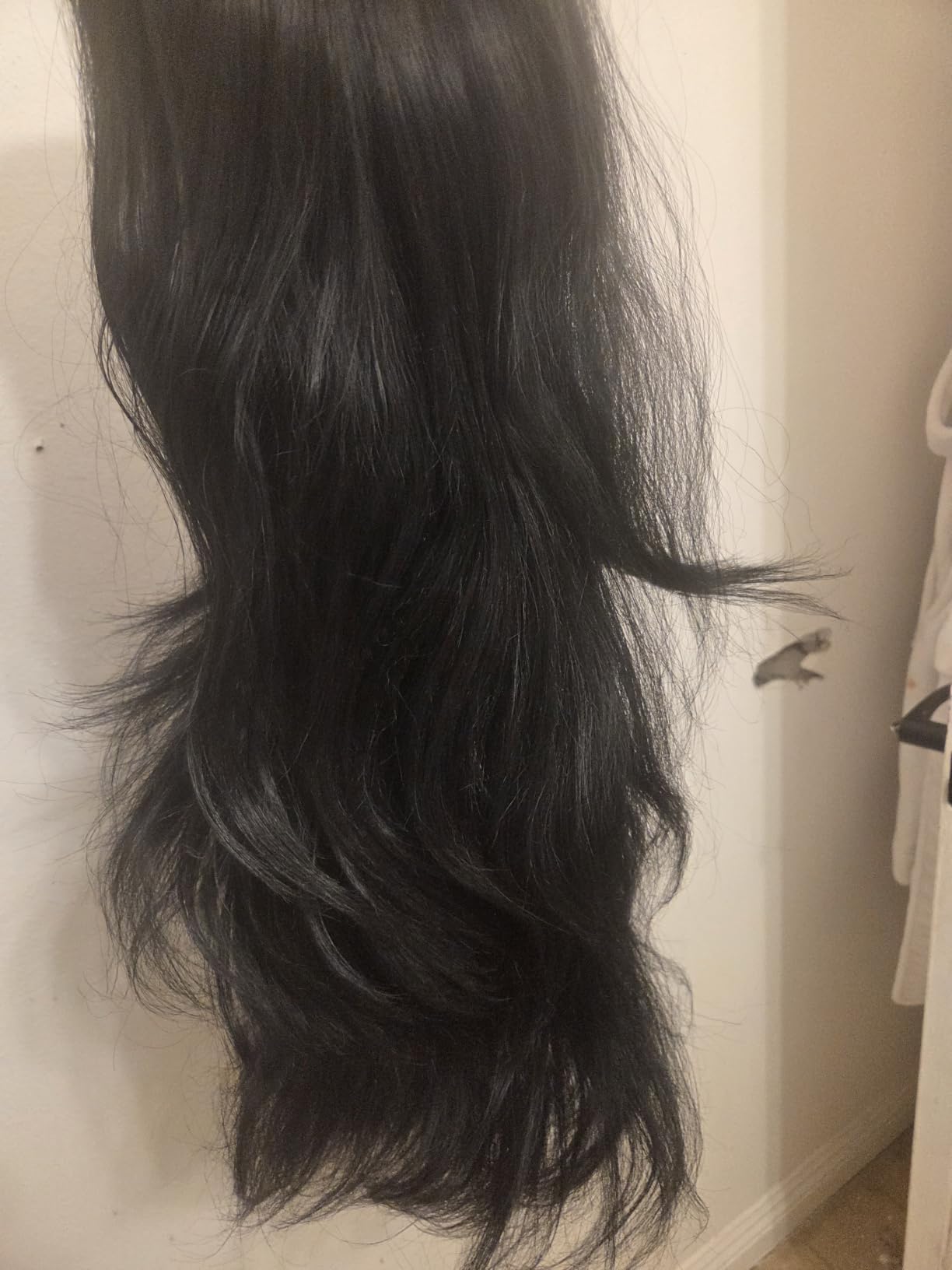 Brown Ponytail Extension, Drawstring Ponytail Extension for Women Long Brown Wavy Layered Pony Tails Hair Extensions 26 Inch Synthetic Clip in Ponytail Hairpiece for Women (Medium Brown) customer photo 2