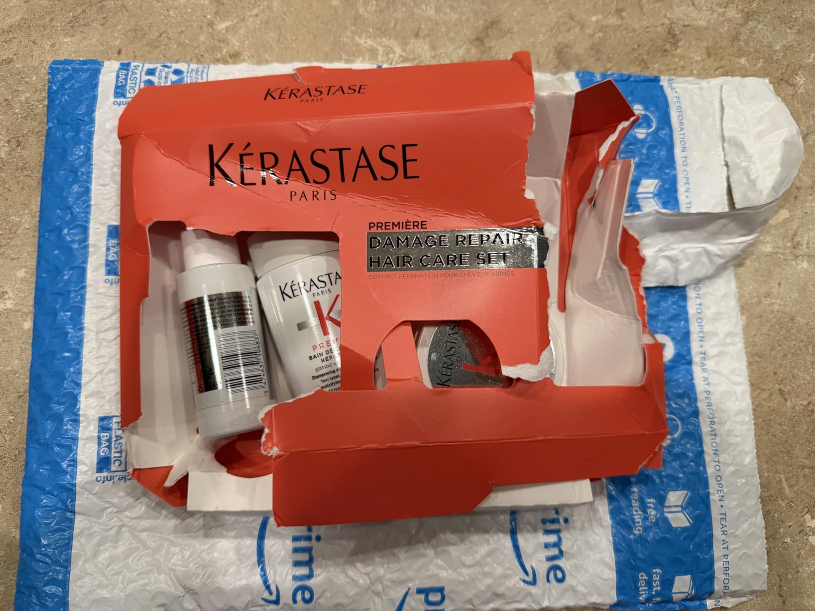 Kerastase Premiere Discovery Set For Damaged Hair - Repairing Mini Pre-Shampoo, Shampoo and Mask For Weakened and Damaged Hair Types, Hydrates, Controls Frizz and Strengthens customer photo 1