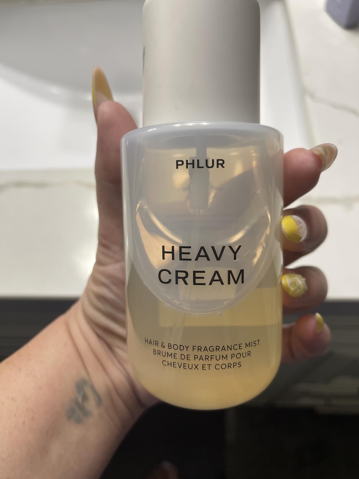 PHLUR Heavy Cream Body Mist, 8 Fl Oz - Hair and Body Perfume for Women | Gourmand Vanilla Body Spray with Marshmallow, Coconut Cream & Citrus Fragrance customer photo 2