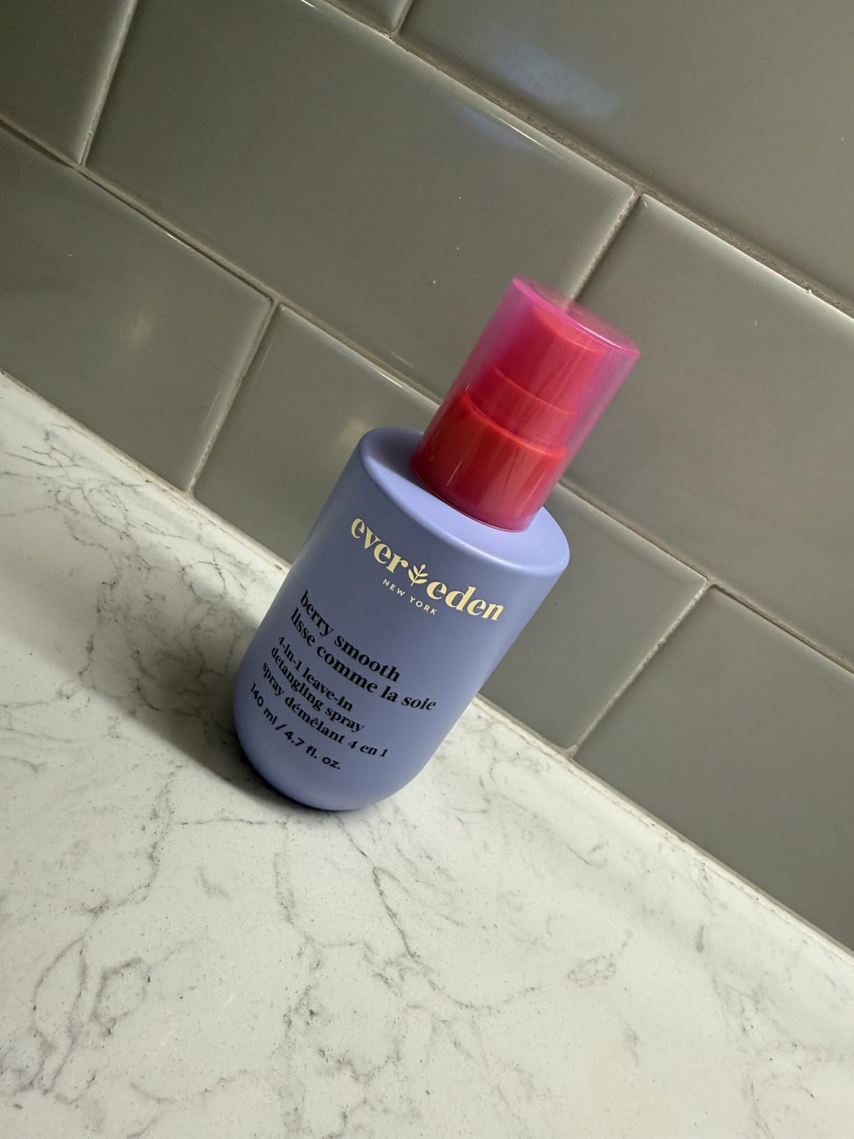 Evereden Kids 4-in-1 Detangler Spray, Silicone-Free, EWG Verified, Vegan | Developed with Harvard & Stanford Dermatologists, 4-in-1 Leave-In Conditioner for Girls, Straight, Curly Hair, Wet or Dry Use customer photo 1