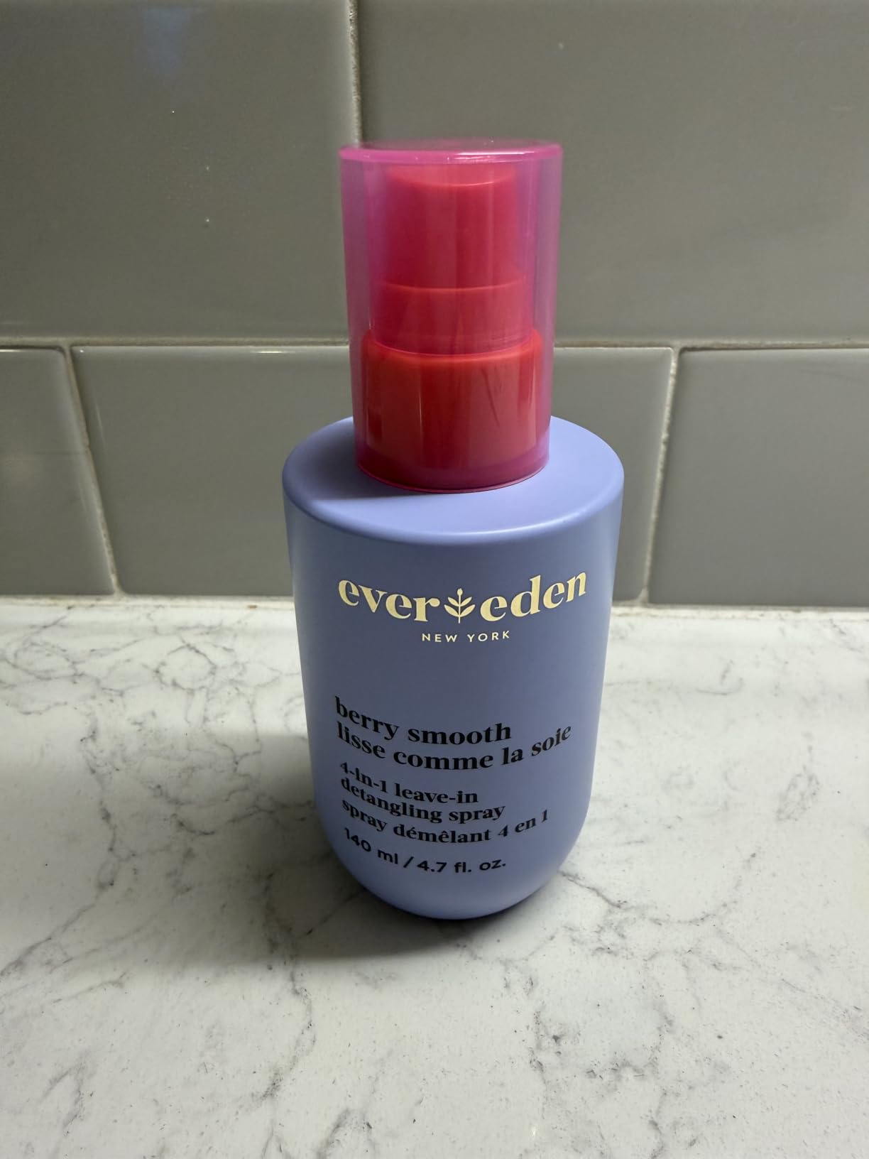 Evereden Kids 4-in-1 Detangler Spray, Silicone-Free, EWG Verified, Vegan | Developed with Harvard & Stanford Dermatologists, 4-in-1 Leave-In Conditioner for Girls, Straight, Curly Hair, Wet or Dry Use customer photo 2