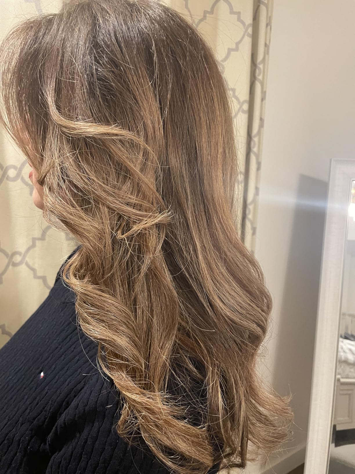 5 in 1 Hair Styler & Air Dryer Wrap Curler, High-Speed Negative Ionic Foldable Hair Tools Fast Drying, Multi Professional Hot Hair Styler for Curling Volumizing Straightening Styling (Grey/Gold) customer photo 2
