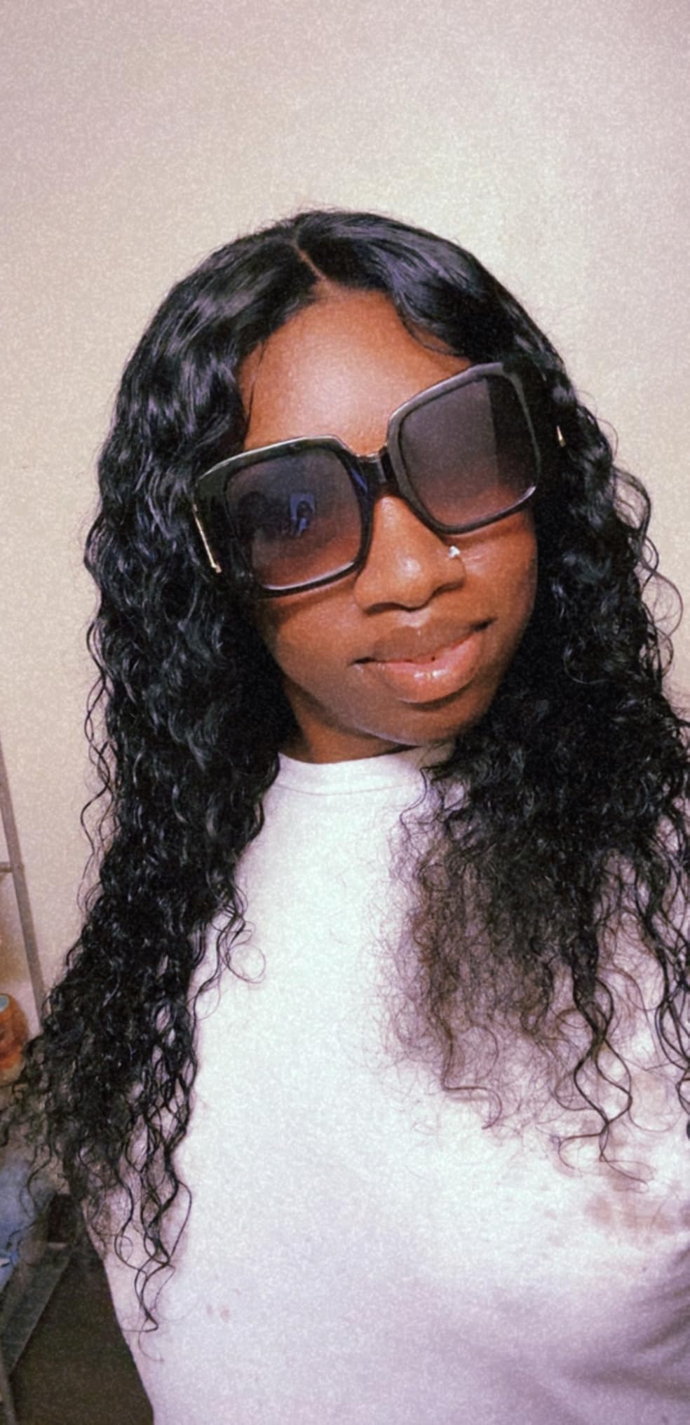 JTMMP 13x6 Deep Wave Lace Front Wigs Human Hair 200% Density 26 Inch Curly Human Hair Wig for Women Natural Black HD Transparent Lace Glueless Frontal Wigs Human Hair Pre Plucked customer photo 1