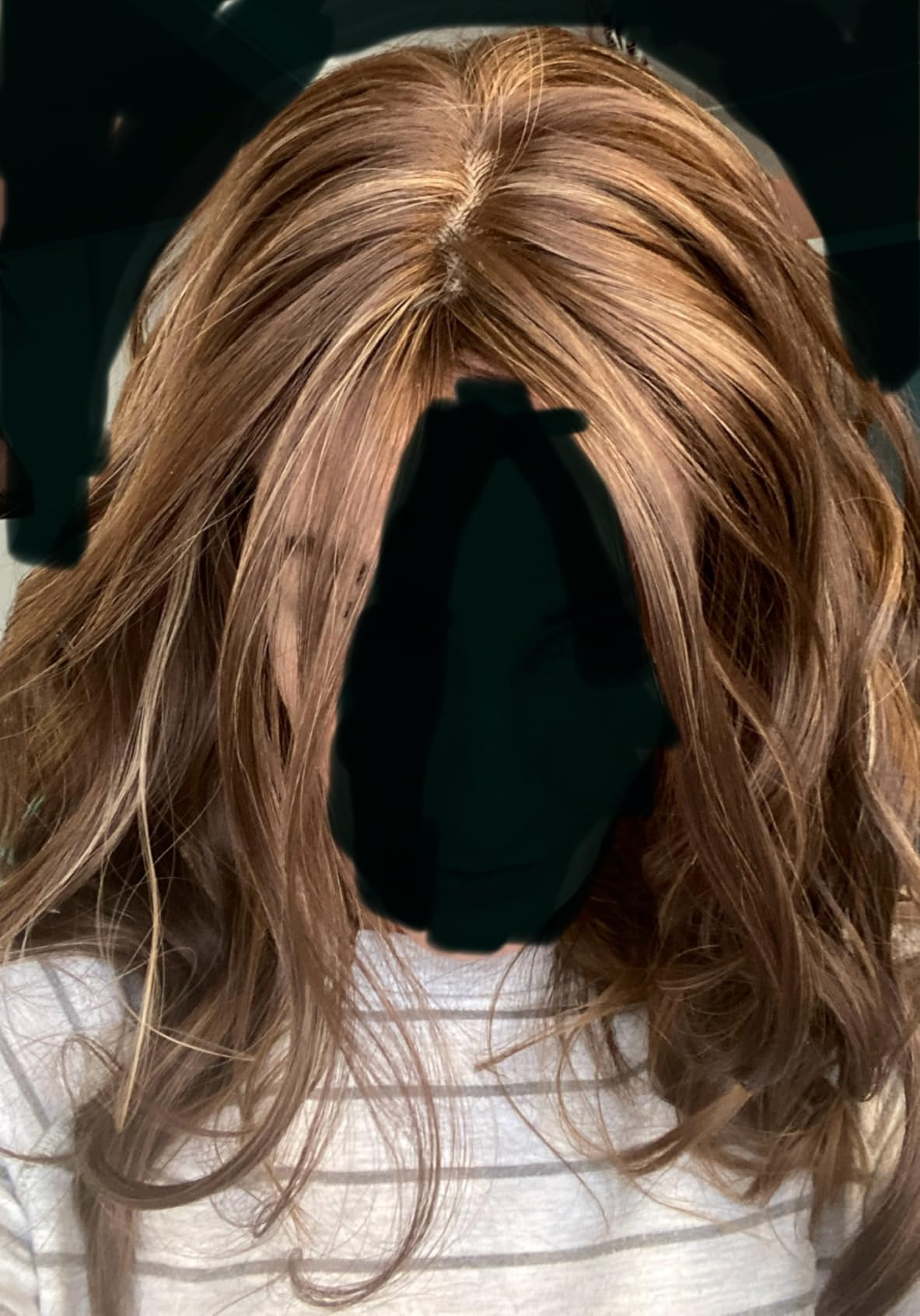 PANEWAY 16Inch Hair Toppers for Women with Thinning Hair - 6.5''x6.5'' Ladies Wiglets Toppers - Ombre Dark Root to Blonde customer photo 2
