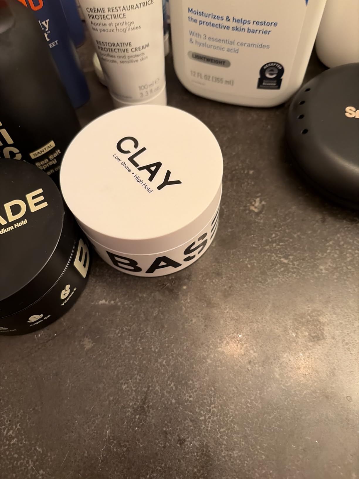 BASED Hair Clay for Men, Premium Hair Clay with Strong Hold, Texturizing Finish, & Low Shine, Hair Styling for Medium, Thick, Straight, or Wavy Hair, Santal Sandalwood Fragrance (3oz Pack of 1) customer photo 2