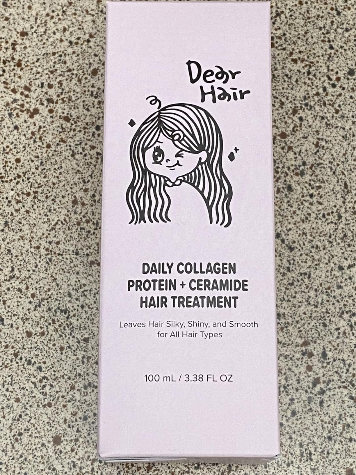 Daily Collagen Protein Ceramide Hair Treatment for Dry, Damaged Hair, Bond Repair Deep Conditioning Mask with Hydrolyzed Collagen & Pea Protein, 3.3fl.oz customer photo 2