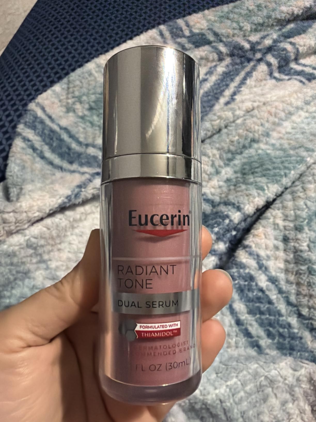 Eucerin Radiant Tone Dual Serum Dark Spot Corrector, Dark Spot Serum with Thiamidol and Hyaluronic Acid, 1 Fl Oz Bottle customer photo 1