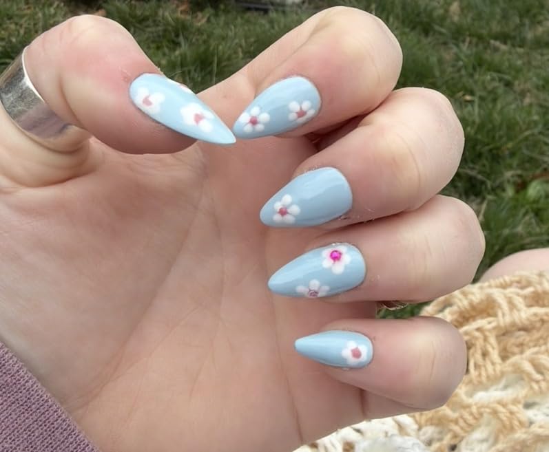 Teenitor Acrylic Nail Kit With Chrome Powder, Almond Tips, Art Brushes, Charms, 3D Gel, Tools, Stand - Beginner Set customer photo 2