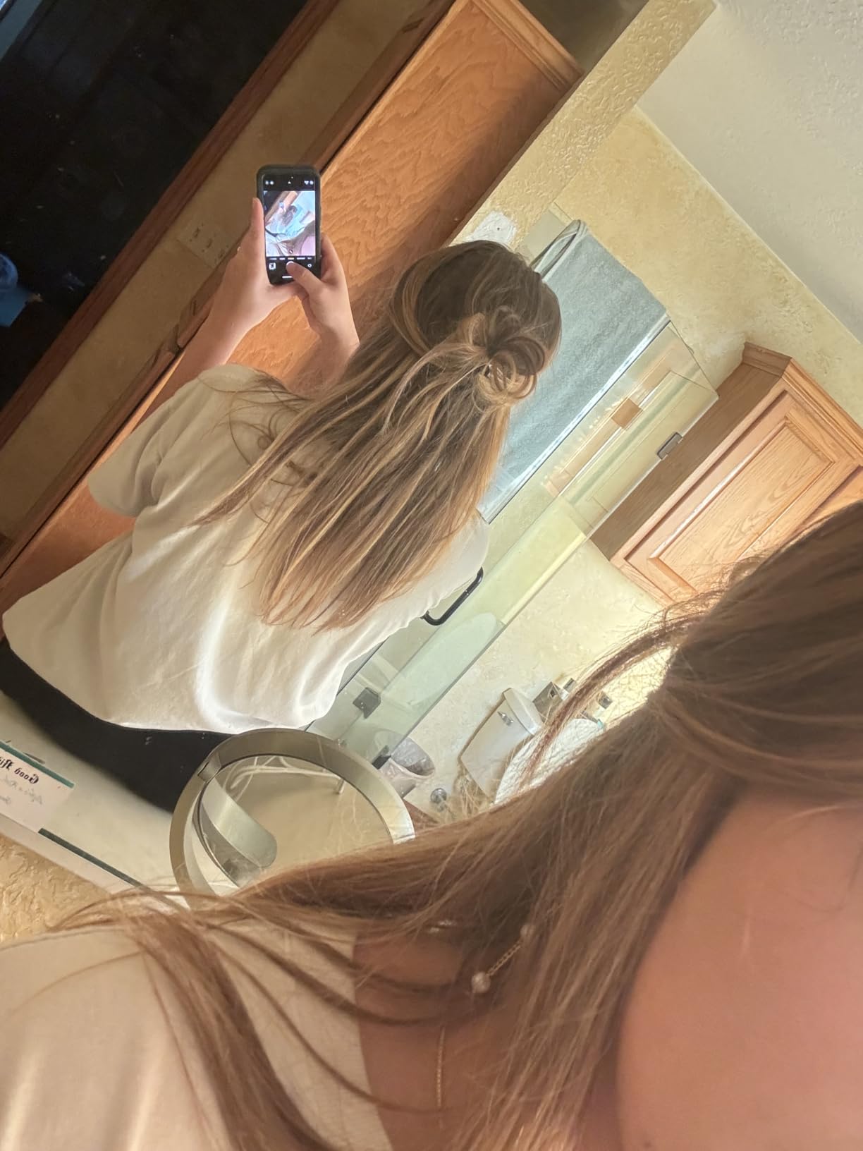 ORIGEN Clip in Hair Extensions Real Remy Human Hair Balayage Chocolate Brown to Caramel Blonde Mixed Brown Hair Extensions for Women 80g 7 Pcs 14 Inches customer photo 2