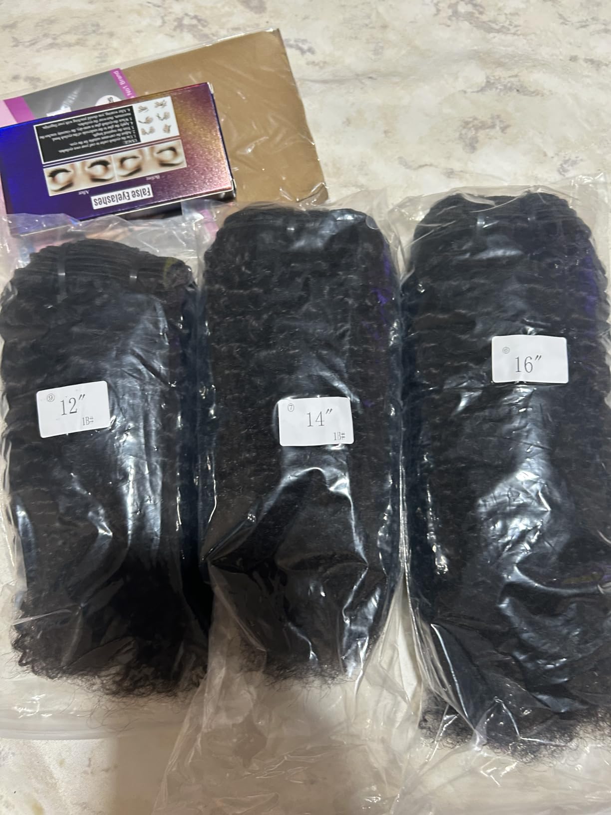 Mongolian Afro Kinky Curly Bundles Human Hair 12 14 16 Inch 4B 4C Afro Kinky Human Hair Bundles Afro Curly Weave Bundles Unprocessed Virgin Hair Extensions for Black Women Natural Color customer photo 1