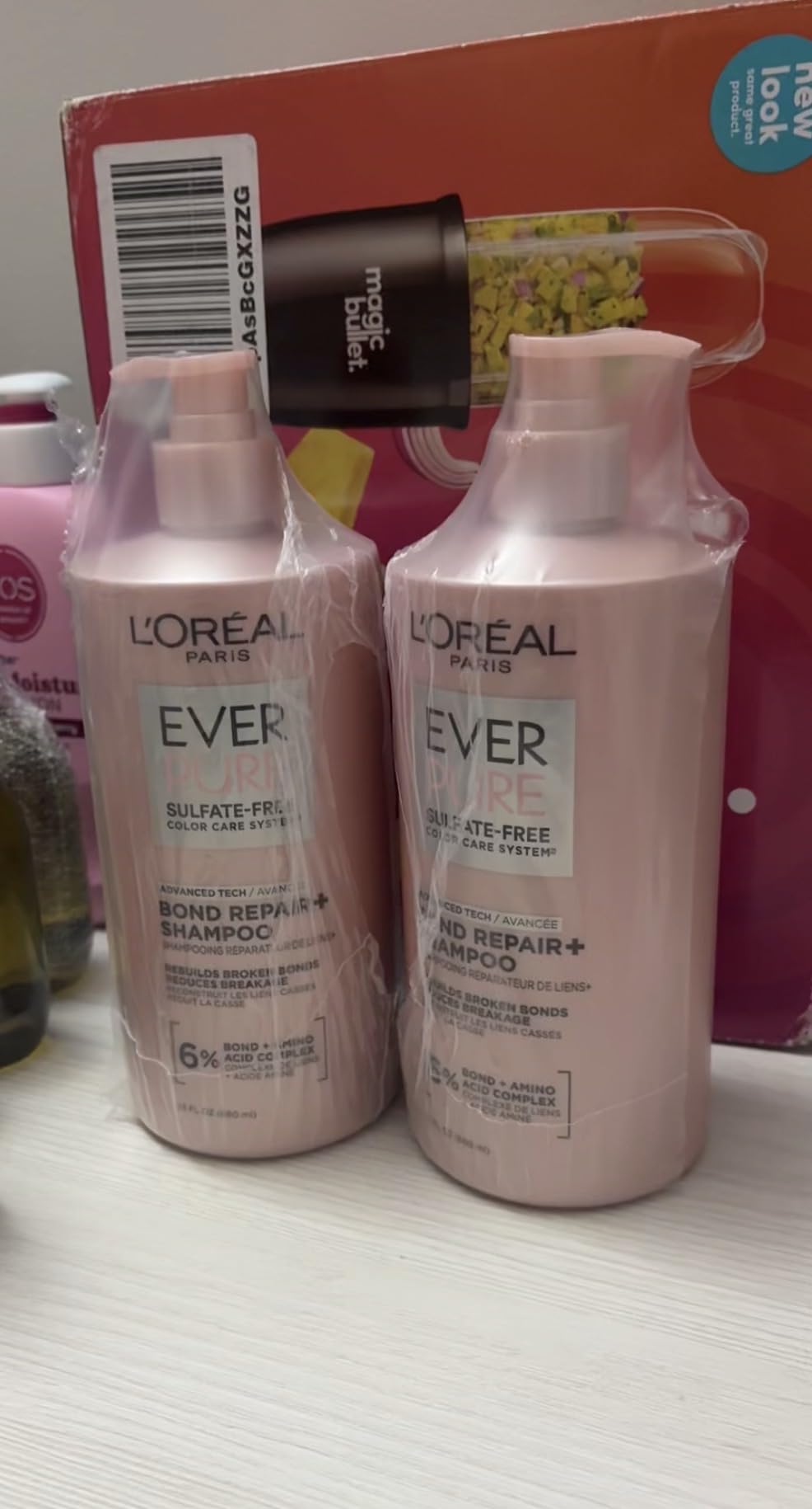 L'Oreal Paris Sulfate Free Bond Repair+ Shampoo, Hair Shampoo with Amino Acid Complex, Strengthens and Repairs Damaged or Color Treated Hair, EverPure, 23 Fl Oz customer photo 1