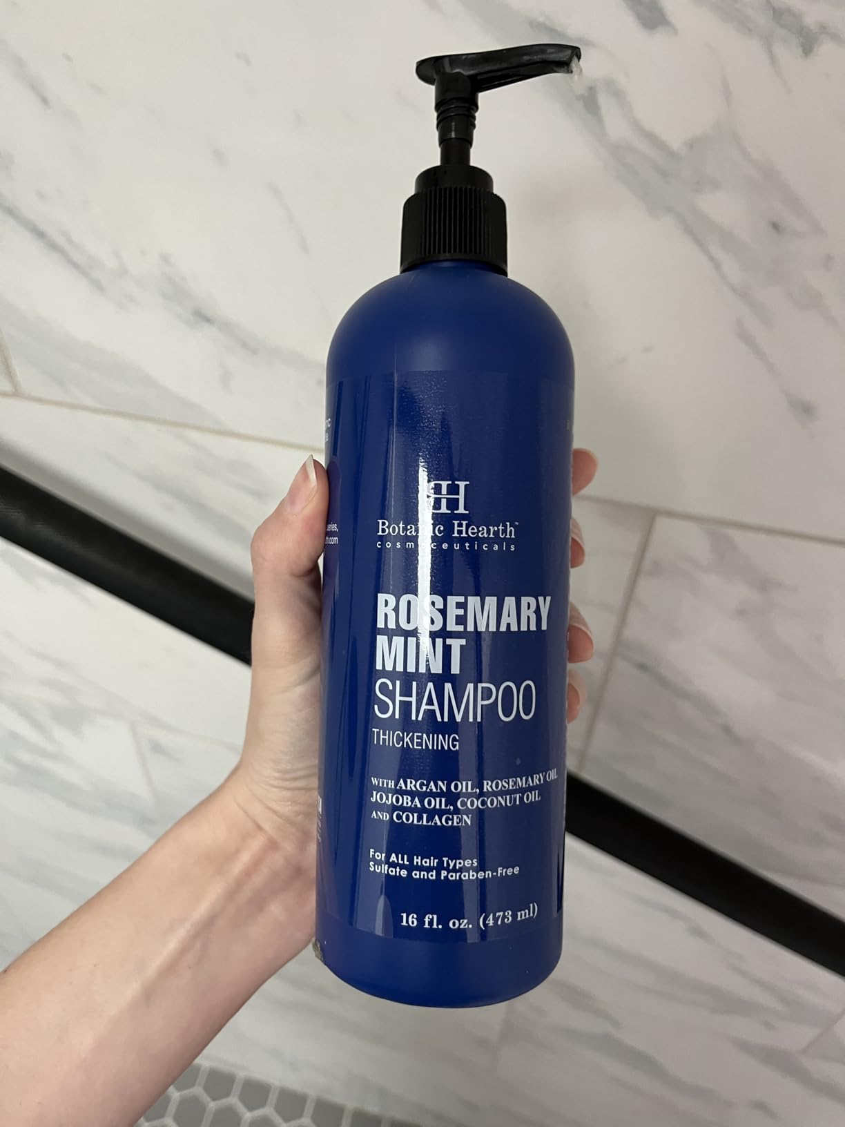 Botanic Hearth Keratin Shampoo - 16 Fl oz | With Argan Oil, Collagen & Biotin | Best For Dry Damaged, Fizzy & Color Treated Hair | Hair Thickening & Sulfate Free customer photo 2