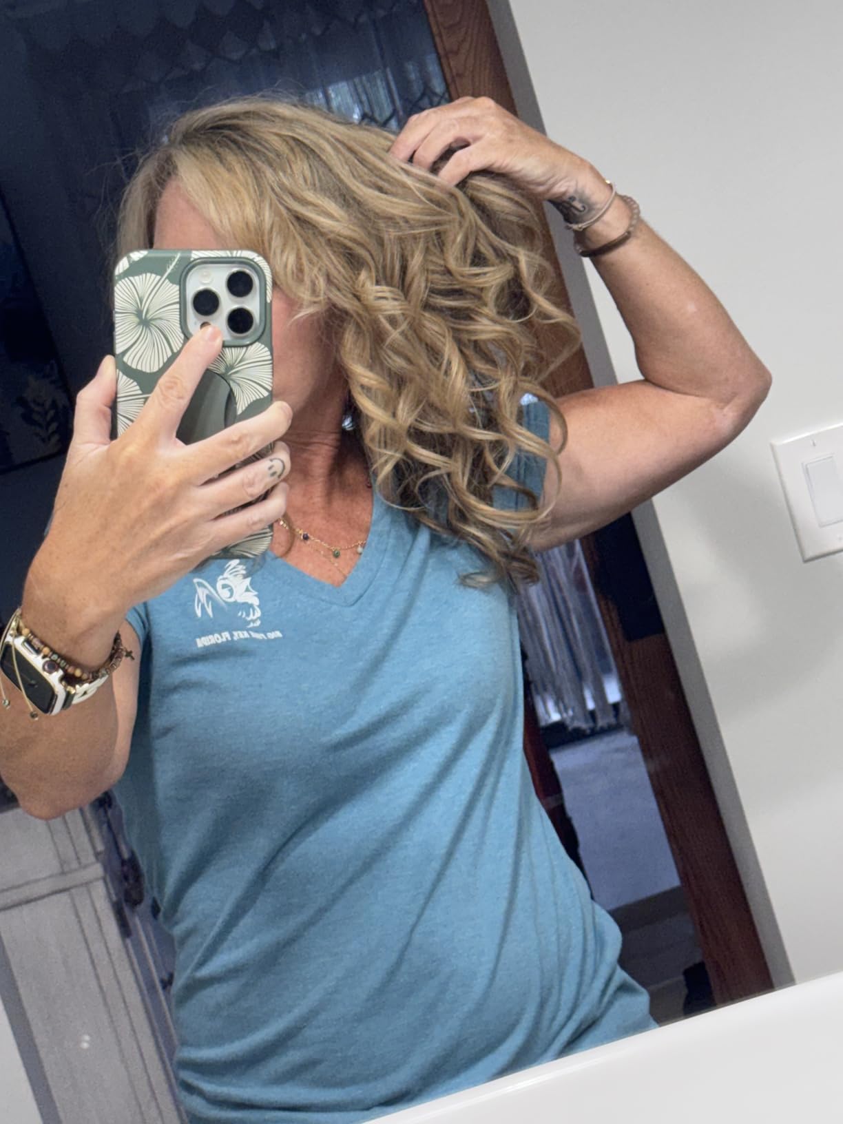 TYMO Cordless Automatic Curling Iron - TYMO CurlGo 1 Inch Beach Waves Rotating Curling Wand, Portable Hair Curlers for Travel, Dual Voltage & Rechargeable Curler for Women, Tangle-Free, Gold Blush customer photo 1