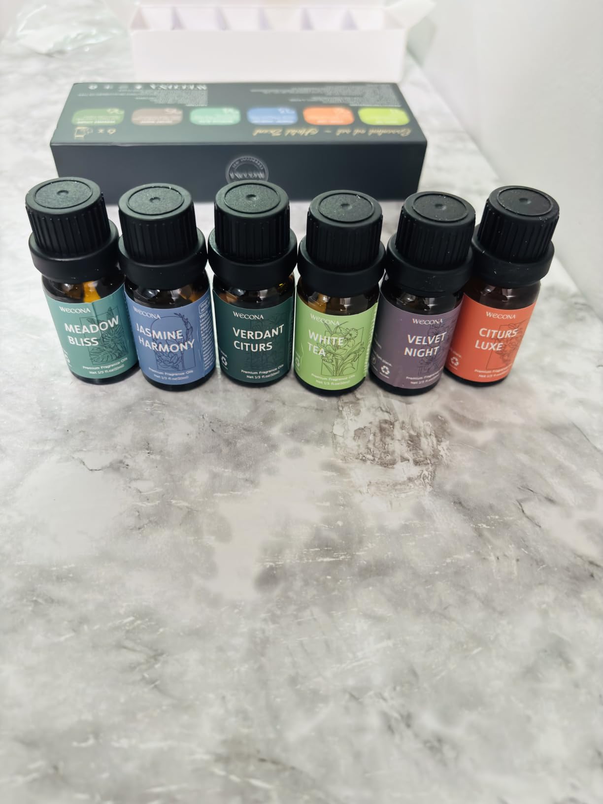 Wecona Aromatherapy Essential Oil Roll-On Set - 6x10ml Essential Oil Blends with Roller Bottles, Portable Essential Oils for Diffusers for Home,Relaxing Gift for Women & Men customer photo 2