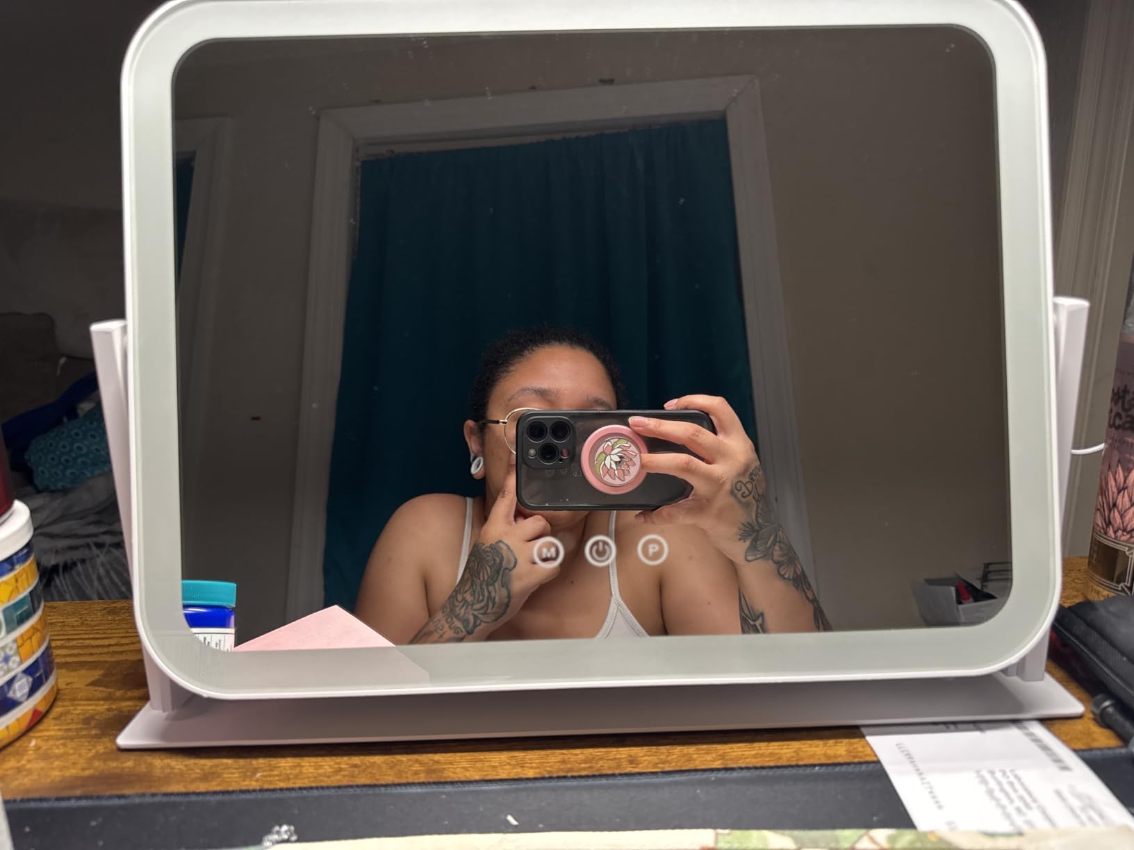 ROLOVE Lighted Makeup Mirror 16.3