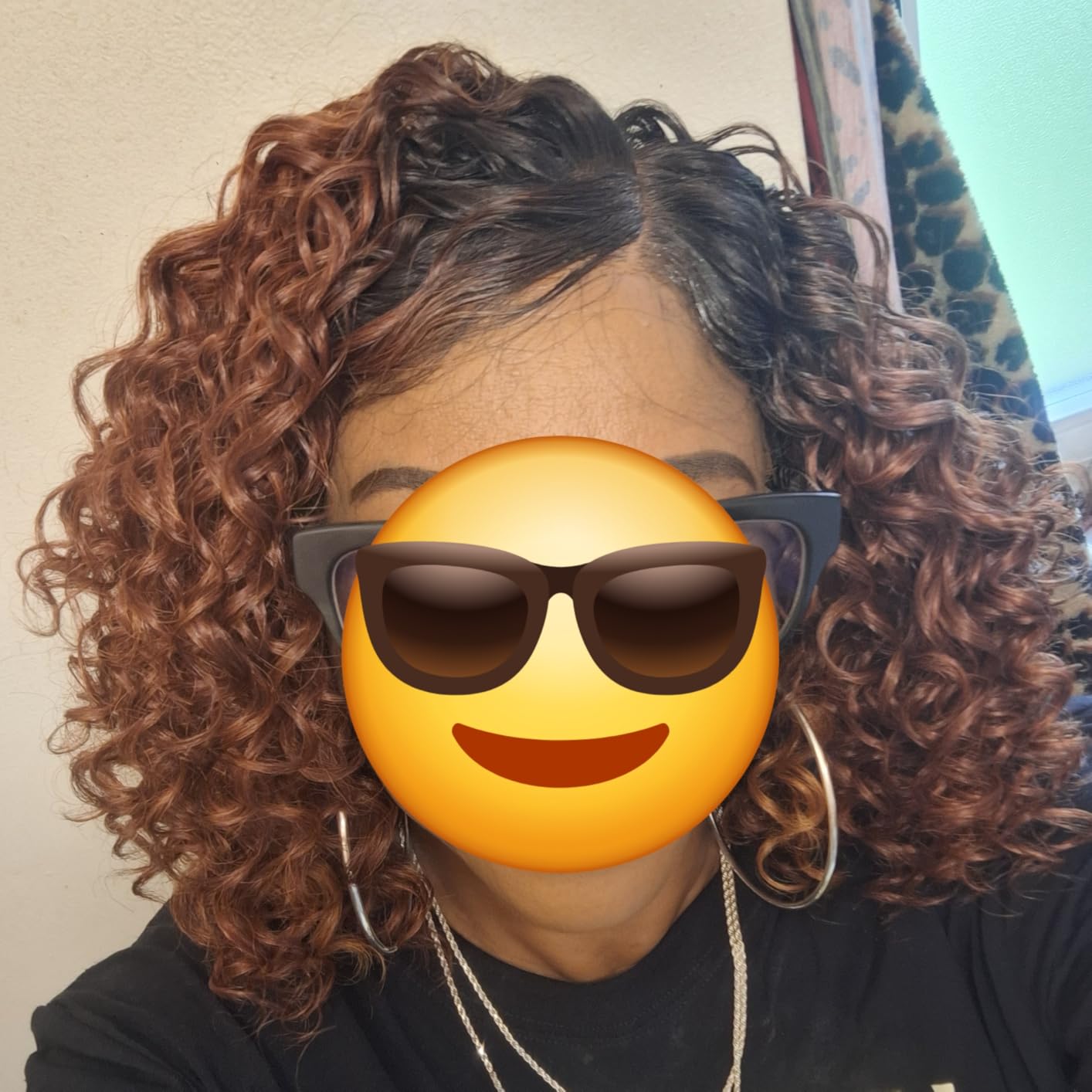 Sensationnel Chicbob Lace Frontwig - Lob Unit 3 Face Framing Glueless Wig Wide 5 Inch Deep Part Synthetic Preplucked Hairline (1B OFFBLACK) customer photo 2